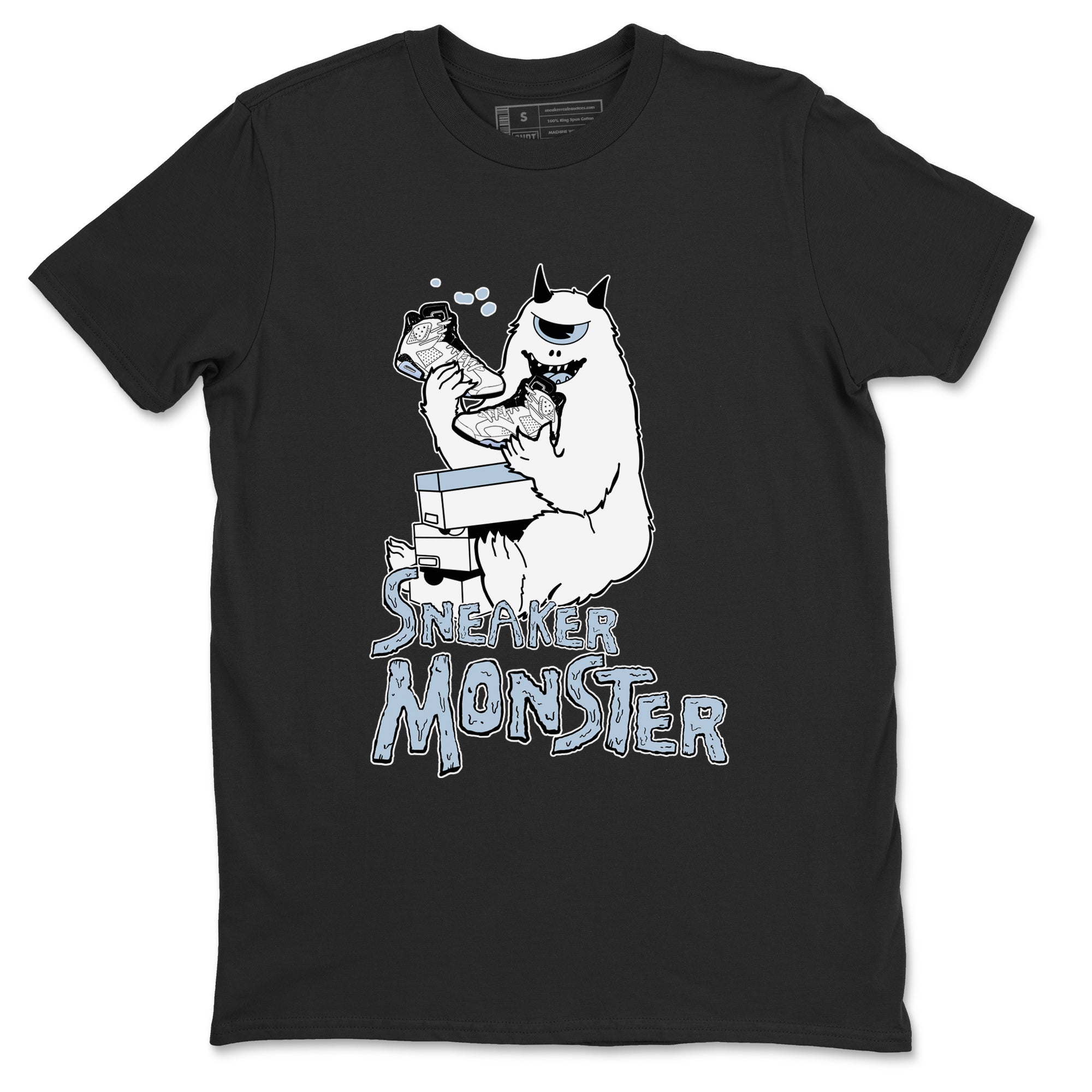 Air Jordan 6 White Black shirts to match jordans Sneaker Monster sneaker match tees Air Jordan 6 White Black Drip Gear Zone unisex cotton Black 2 crew neck shirt