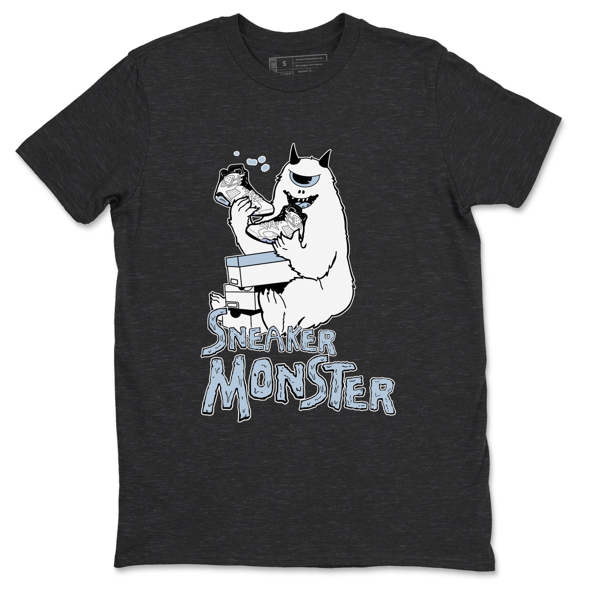 Air Jordan 6 White Black shirts to match jordans Sneaker Monster sneaker match tees Air Jordan 6 White Black Drip Gear Zone unisex cotton Charcoal Heather 2 crew neck shirt