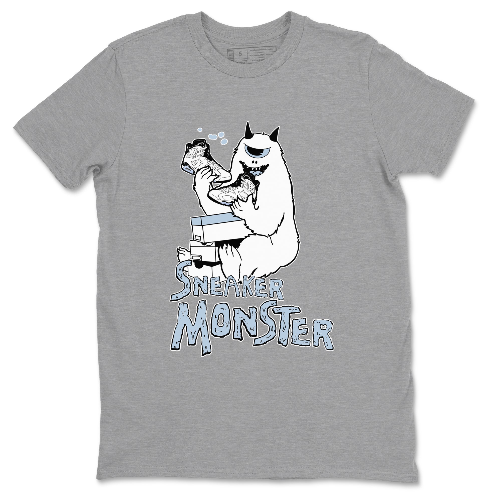 Air Jordan 6 White Black shirts to match jordans Sneaker Monster sneaker match tees Air Jordan 6 White Black Drip Gear Zone unisex cotton Heather Grey 2 crew neck shirt