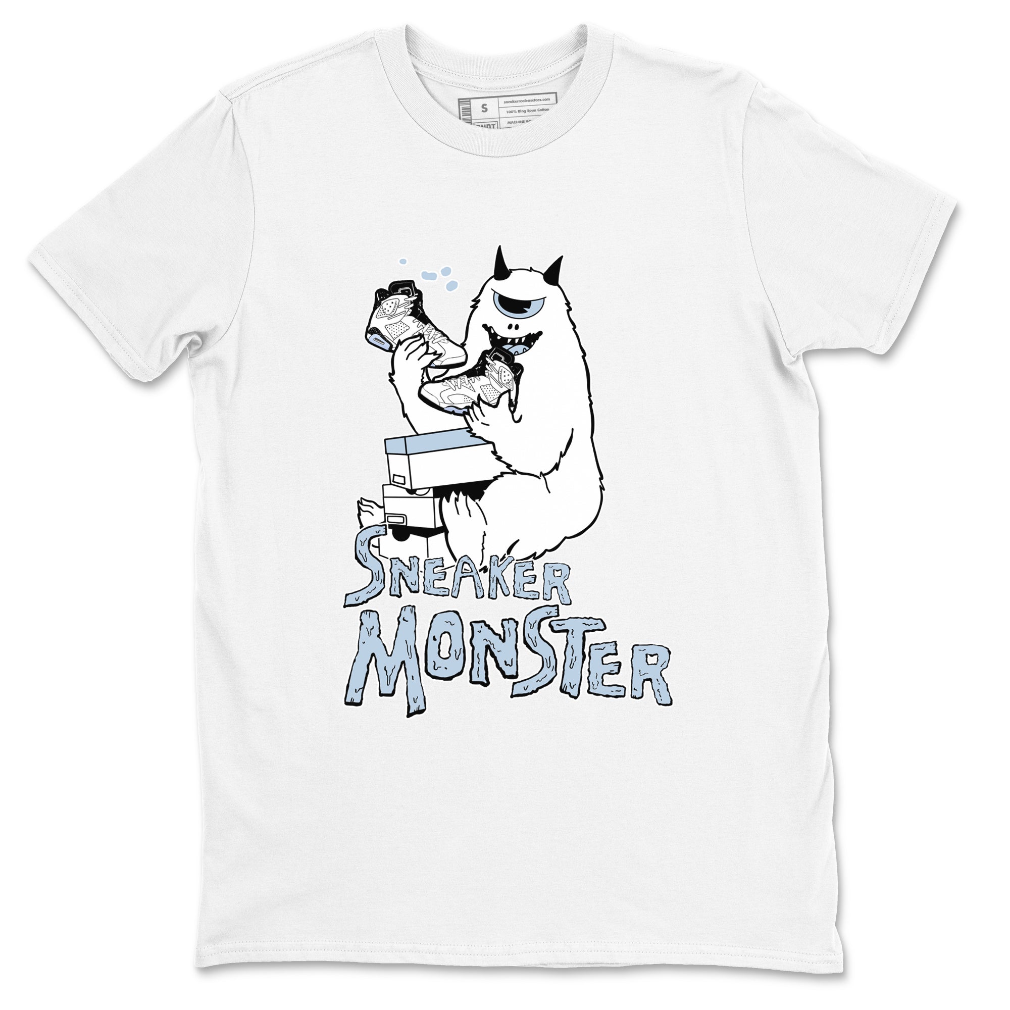 Air Jordan 6 Reverse Cookies shirts to match jordans Sneaker Monster sneaker match tees Air Jordan 6 Reverse Cookies Drip Gear Zone unisex cotton White 2 crew neck shirt