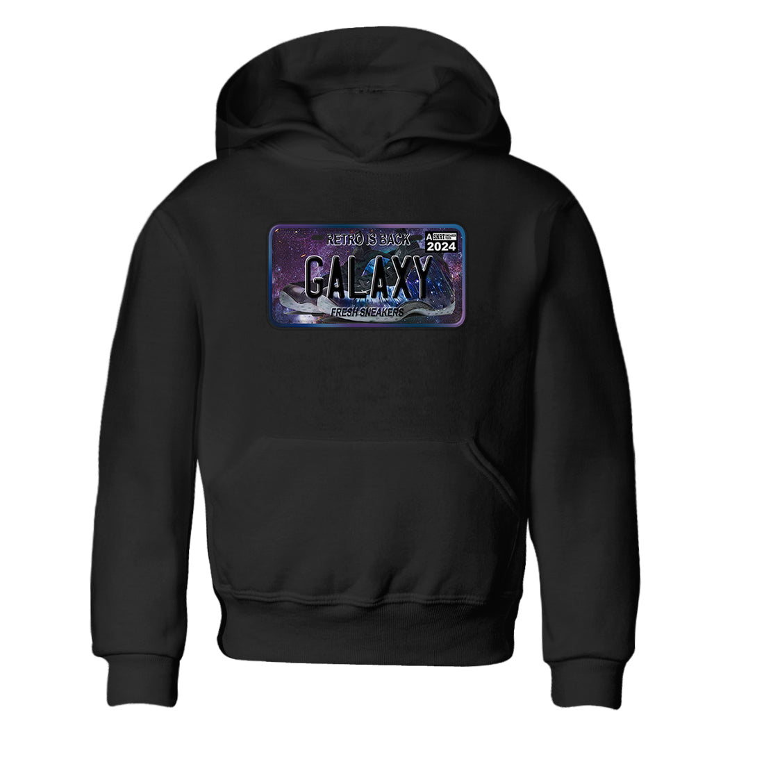Air Foamposite One Galaxy shirts to match jordans Sneaker Plate sneaker match tees Air Foamposite One Galaxy Drip Gear Zone Youth Baby Black 2 crew neck shirts