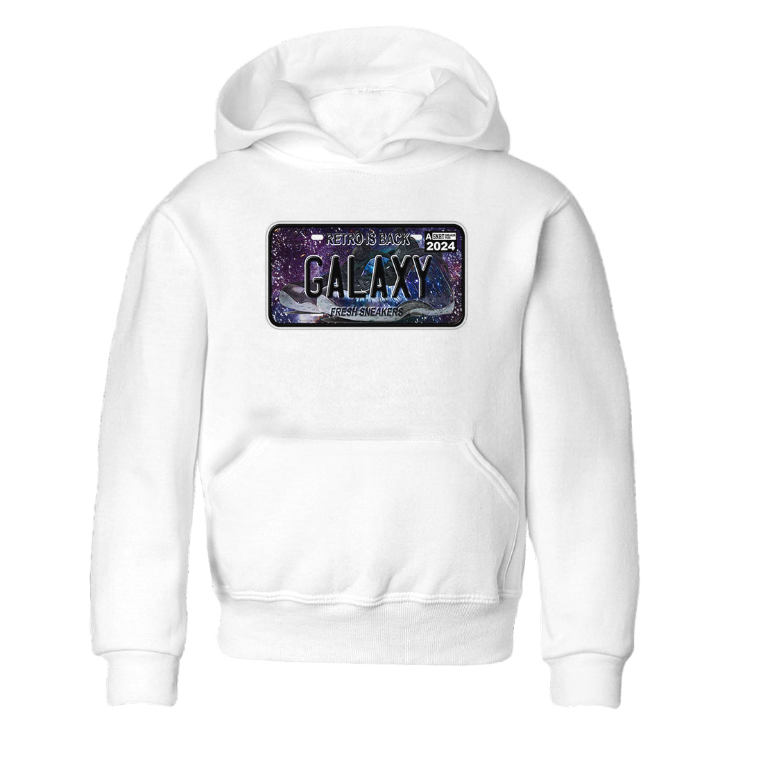 Air Foamposite One Galaxy shirts to match jordans Sneaker Plate sneaker match tees Air Foamposite One Galaxy Drip Gear Zone Youth Baby White 2 crew neck shirts