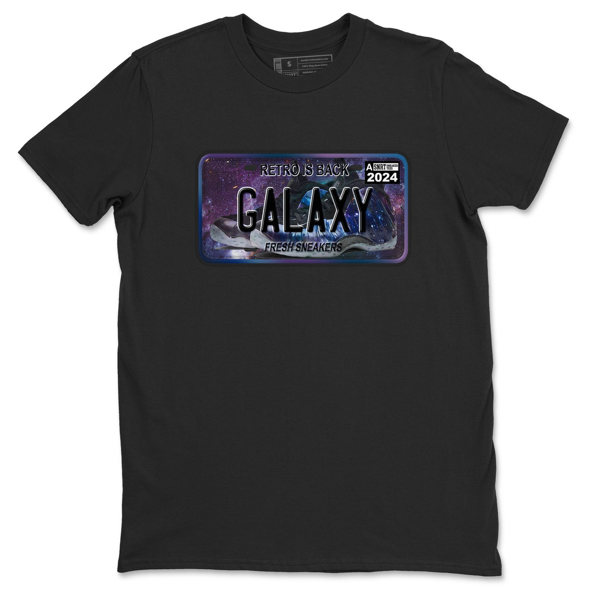 Air Foamposite One Galaxy shirts to match jordans Sneaker Plate sneaker match tees Air Foamposite One Galaxy Drip Gear Zone unisex cotton Black 2 crew neck shirts