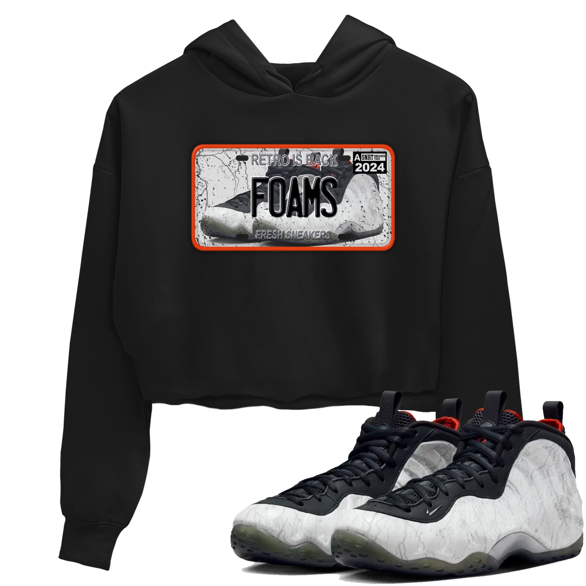 Foams One Jin shirts to match jordans Sneaker Plate sneaker match tees Air Foamposite One Jin match shoes to clothes Drip Gear Zone unisex cotton Black 1 crop tee
