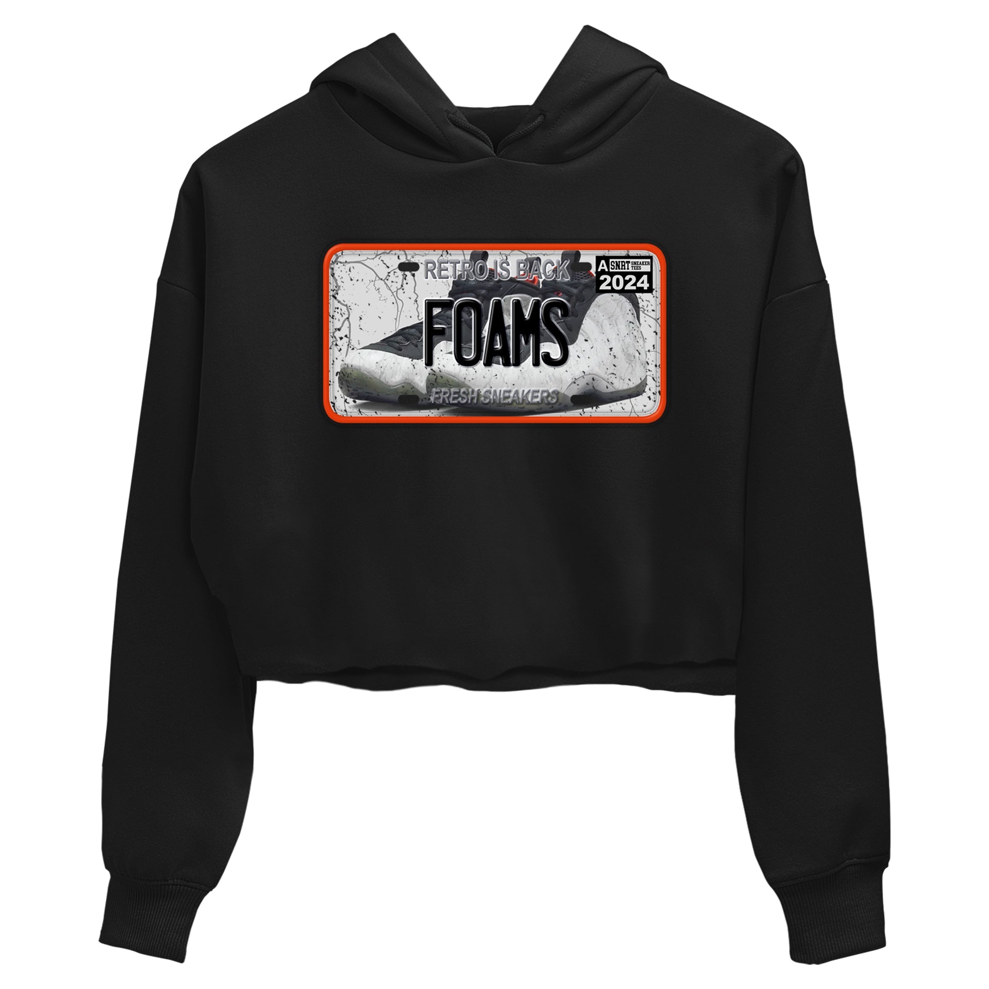 Foams One Jin shirts to match jordans Sneaker Plate sneaker match tees Air Foamposite One Jin match shoes to clothes Drip Gear Zone unisex cotton Black 2 crop tee