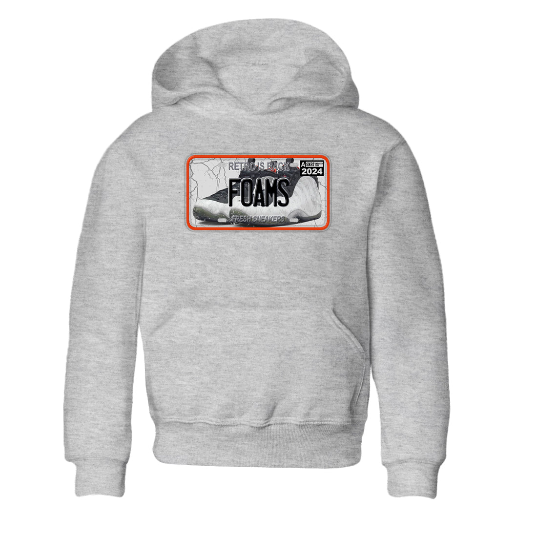 Foams One Jin shirts to match jordans Sneaker Plate sneaker match tees Air Foamposite One Jin match shoes to clothes Drip Gear Zone Youth Baby Heather Grey 2 tee