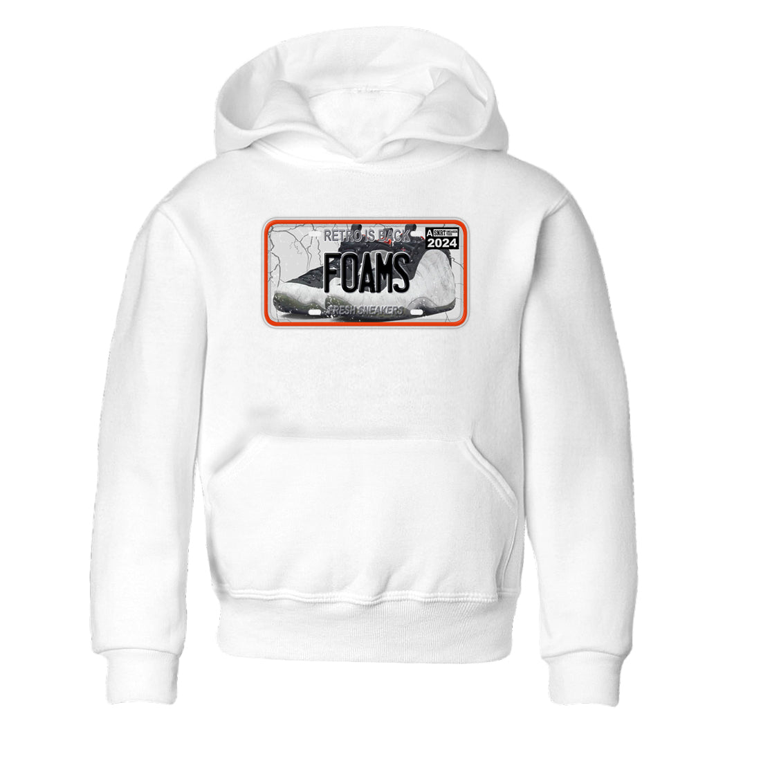 Foams One Jin shirts to match jordans Sneaker Plate sneaker match tees Air Foamposite One Jin match shoes to clothes Drip Gear Zone Youth Baby White 2 tee