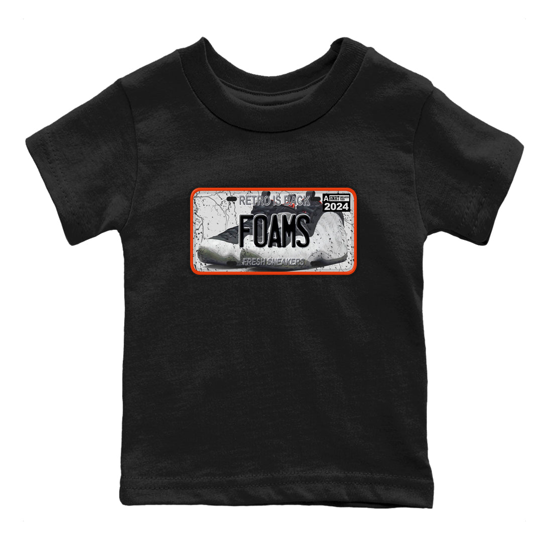 Foams One Jin shirts to match jordans Sneaker Plate sneaker match tees Air Foamposite One Jin match shoes to clothes Drip Gear Zone Youth Baby Black 2 tee