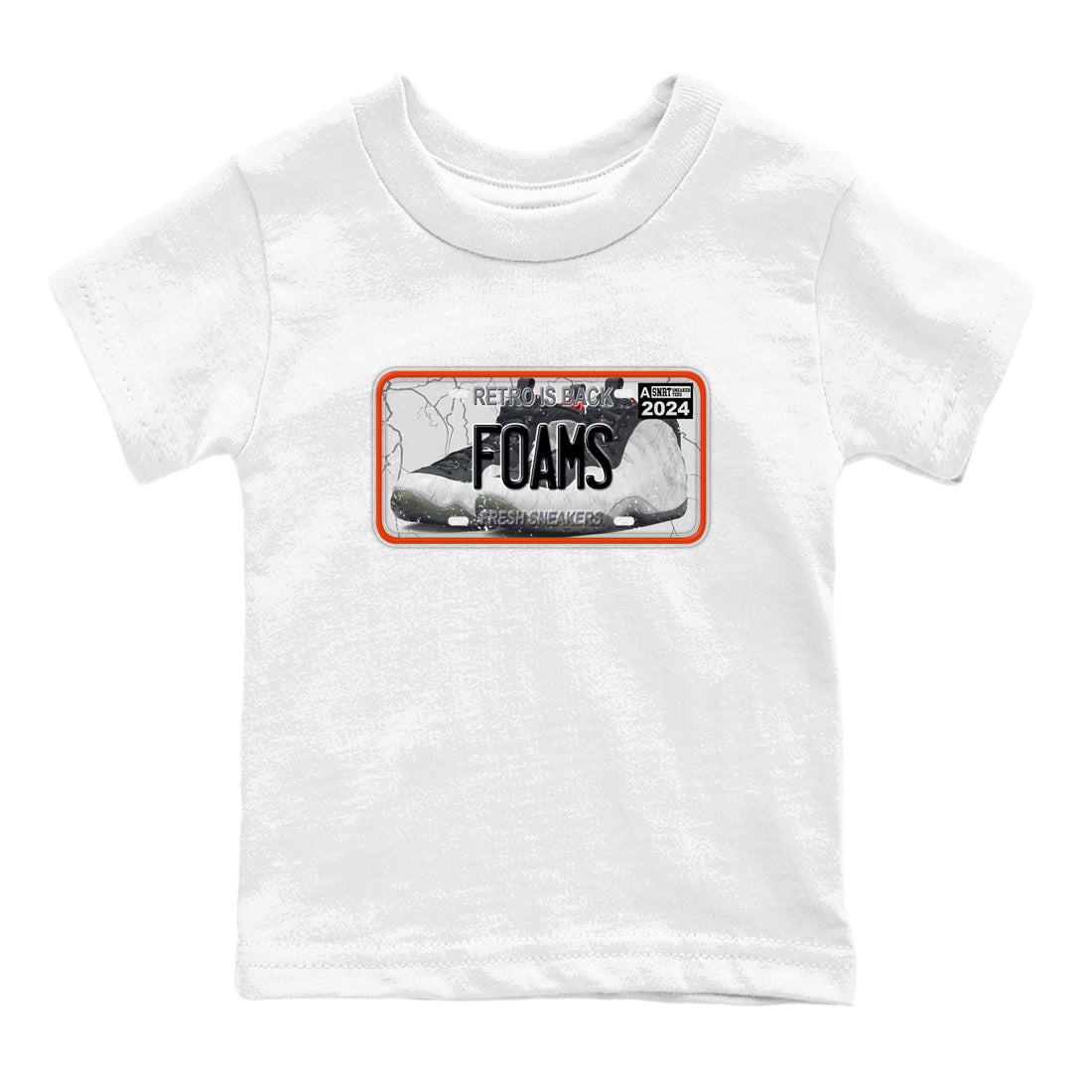 Foams One Jin shirts to match jordans Sneaker Plate sneaker match tees Air Foamposite One Jin match shoes to clothes Drip Gear Zone Youth Baby White 2 tee