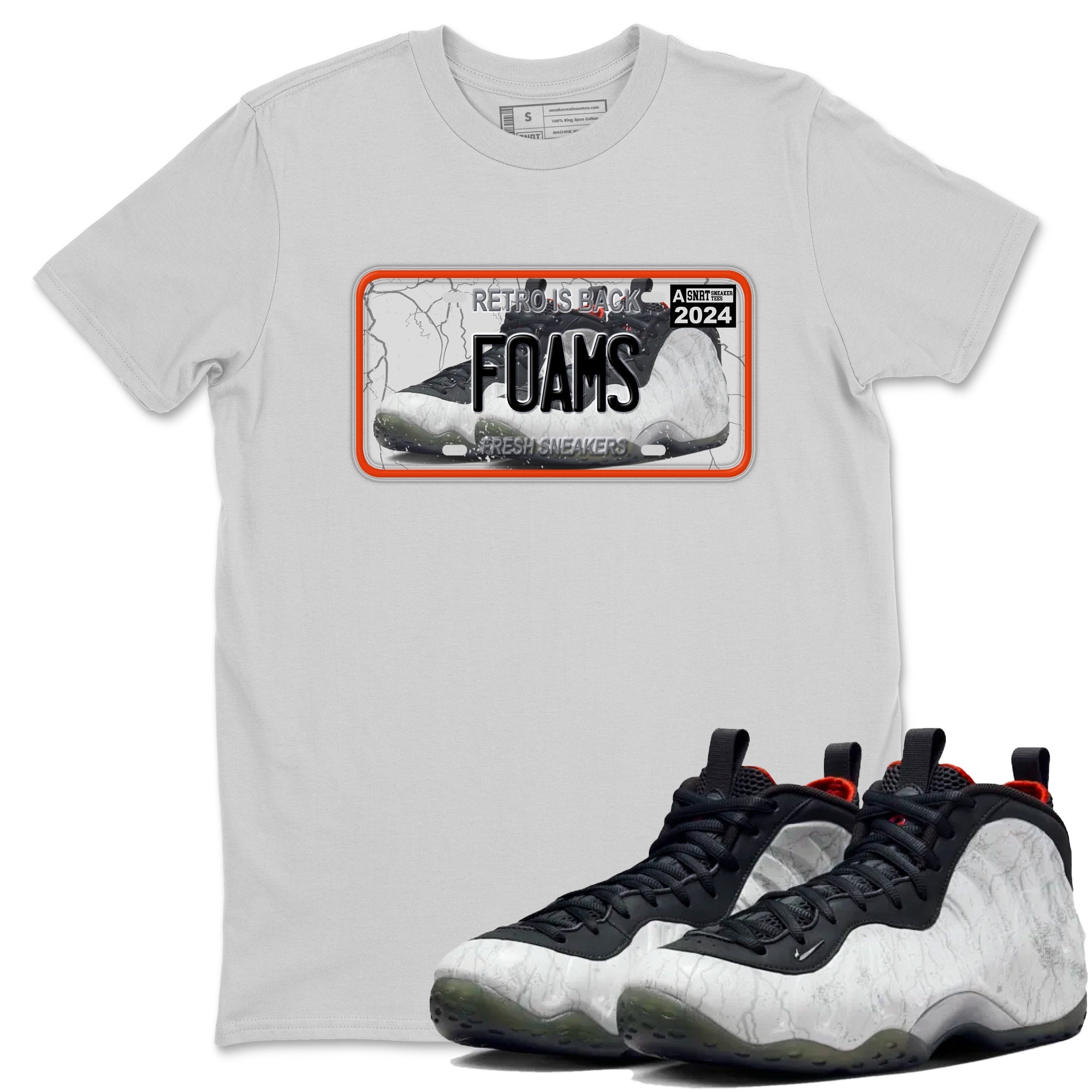 Foams One Jin shirts to match jordans Sneaker Plate sneaker match tees Air Foamposite One Jin match shoes to clothes Drip Gear Zone unisex cotton Silver 1 shirts