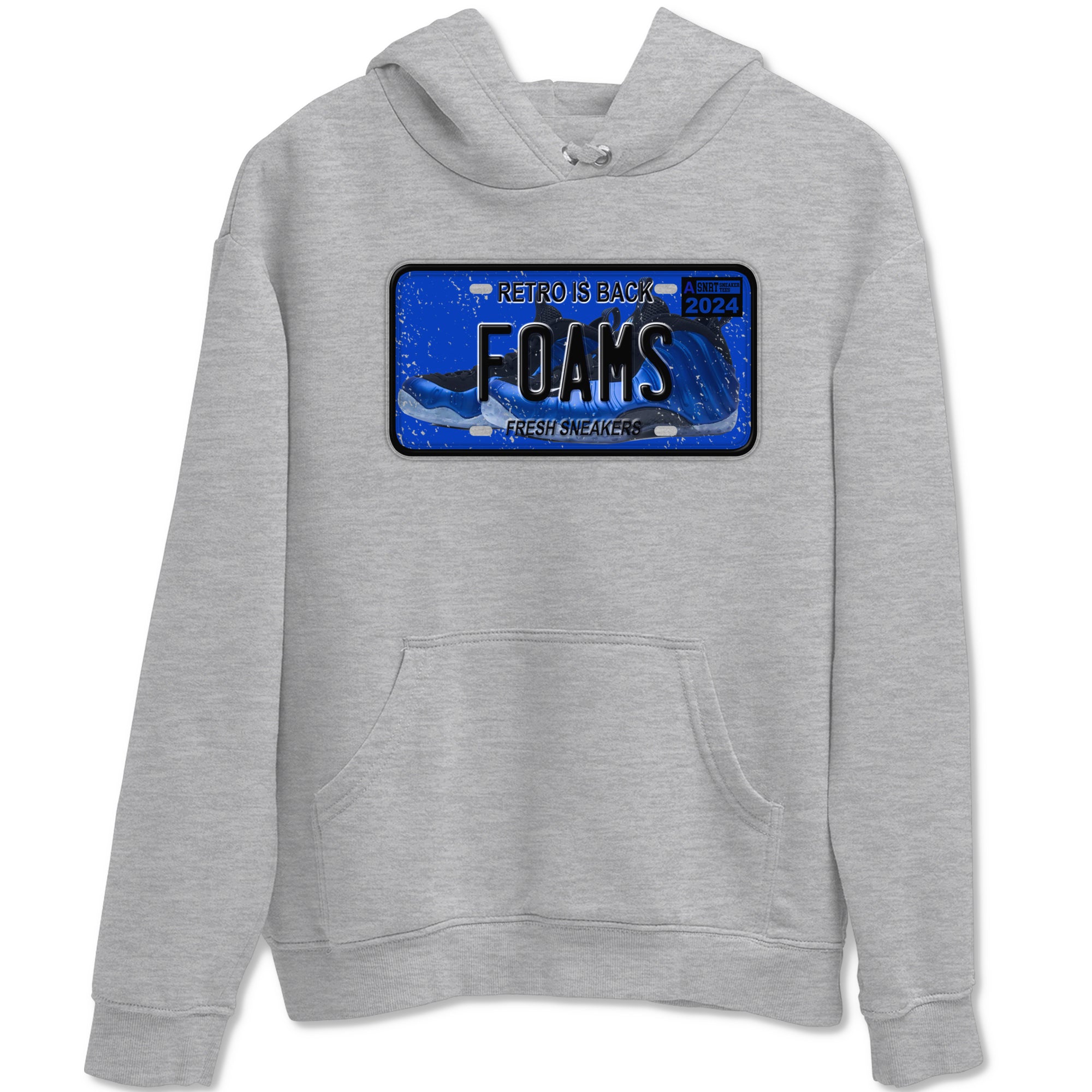 Foams One Royal shirts to match jordans Sneaker Plate sneaker match tees Air Foamposite One Royal match shoes to clothes Drip Gear Zone unisex cotton Heather Grey 2 shirts