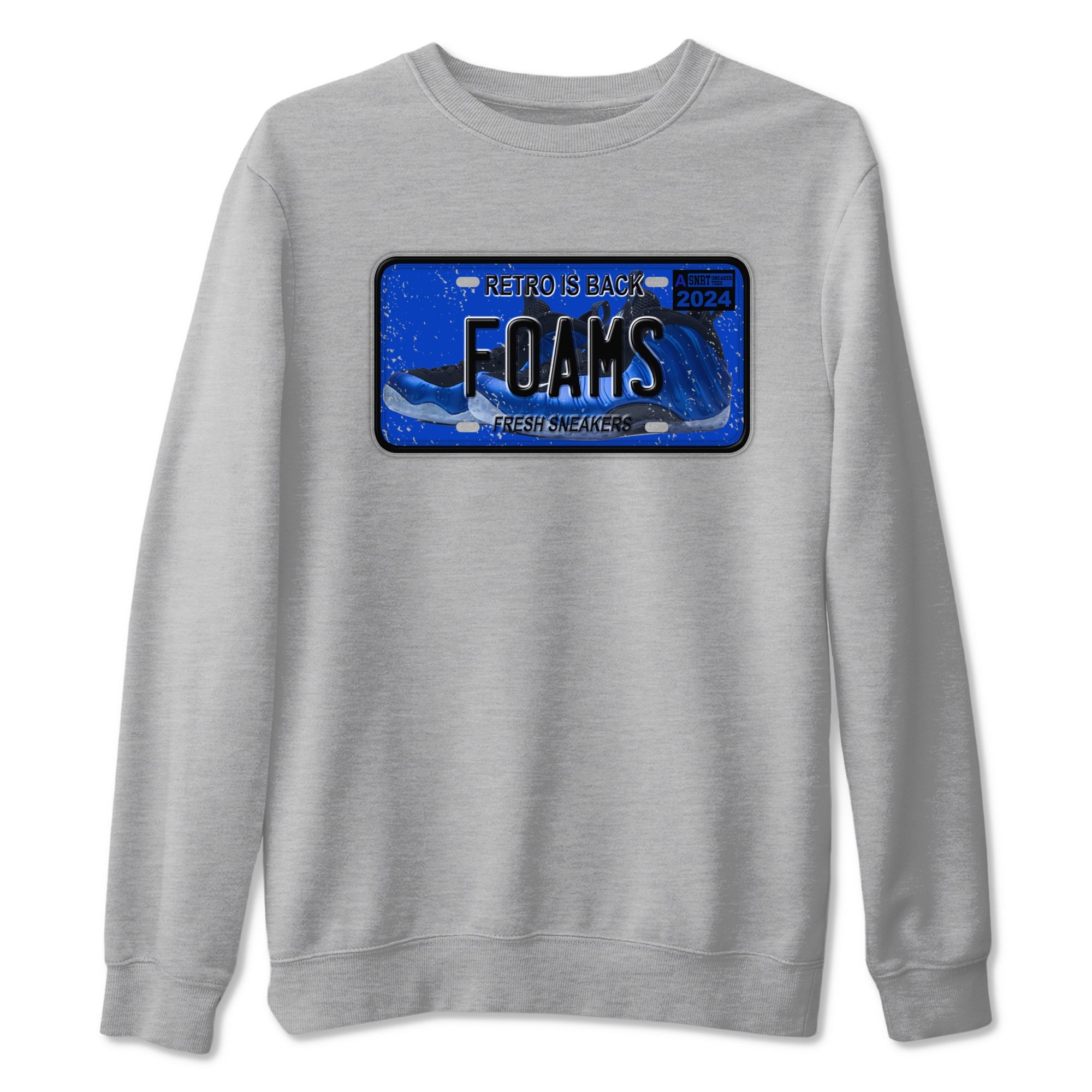 Foams One Royal shirts to match jordans Sneaker Plate sneaker match tees Air Foamposite One Royal match shoes to clothes Drip Gear Zone unisex cotton Heather Grey 2 shirts