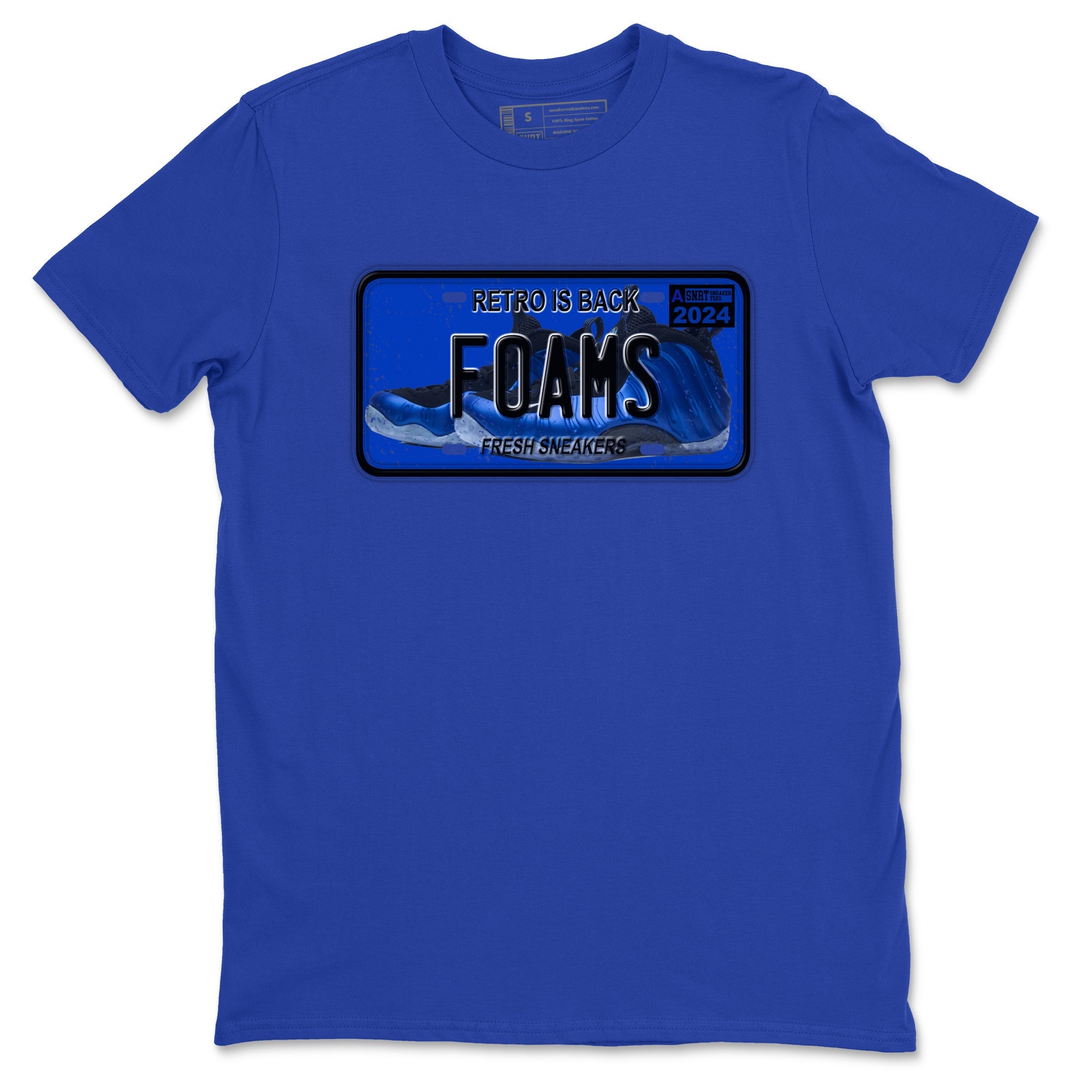 Foams One Royal shirts to match jordans Sneaker Plate sneaker match tees Air Foamposite One Royal match shoes to clothes Drip Gear Zone unisex cotton Royal Blue 2 shirts