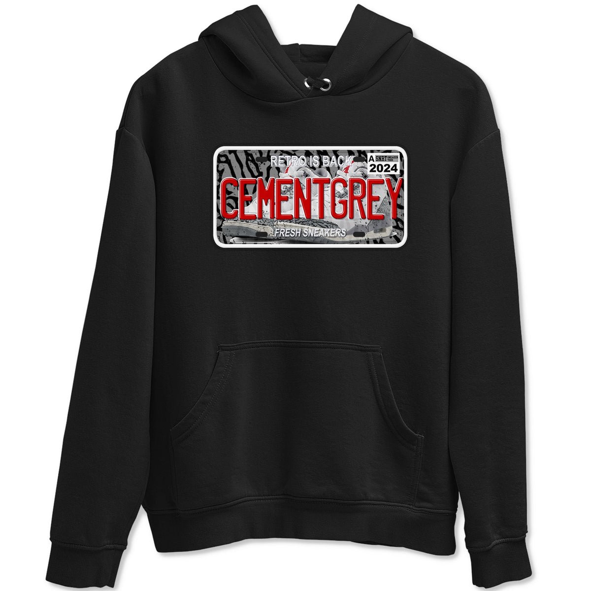 3s Cement Grey shirts to match jordans Sneaker Plate sneaker match tees Air Jordan 3 Cement Grey Drip Gear Zone unisex cotton Black 2 crew neck shirts