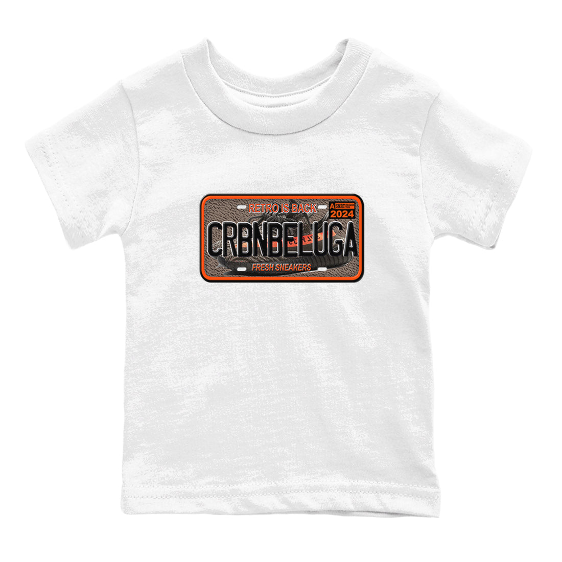 Yeezy 350 Carbon Beluga shirts to match jordans Sneaker Plate sneaker match tees Yeezy 350 Carbon Beluga match shoes to clothes Drip Gear Zone Youth Baby White 2 tee