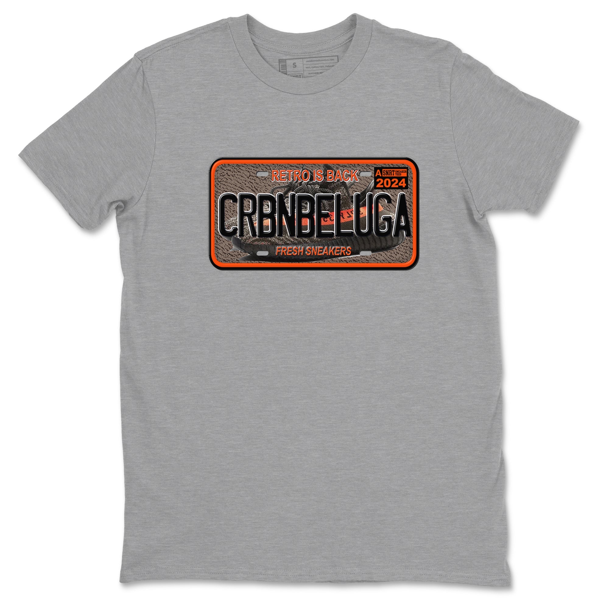 Yeezy 350 Carbon Beluga shirts to match jordans Sneaker Plate sneaker match tees Yeezy 350 Carbon Beluga match shoes to clothes Drip Gear Zone unisex cotton Heather Grey 2 shirts