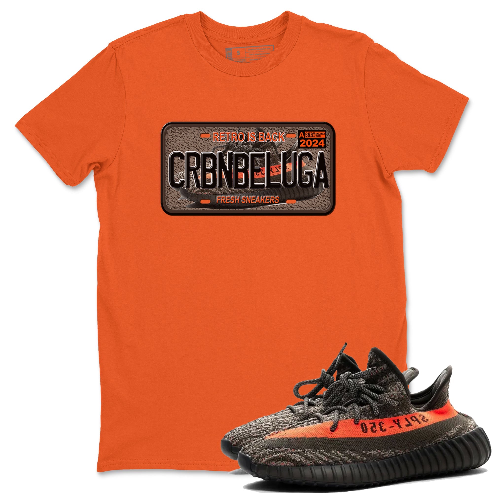 Yeezy 350 Carbon Beluga shirts to match jordans Sneaker Plate sneaker match tees Yeezy 350 Carbon Beluga match shoes to clothes Drip Gear Zone unisex cotton Orange 1 shirts