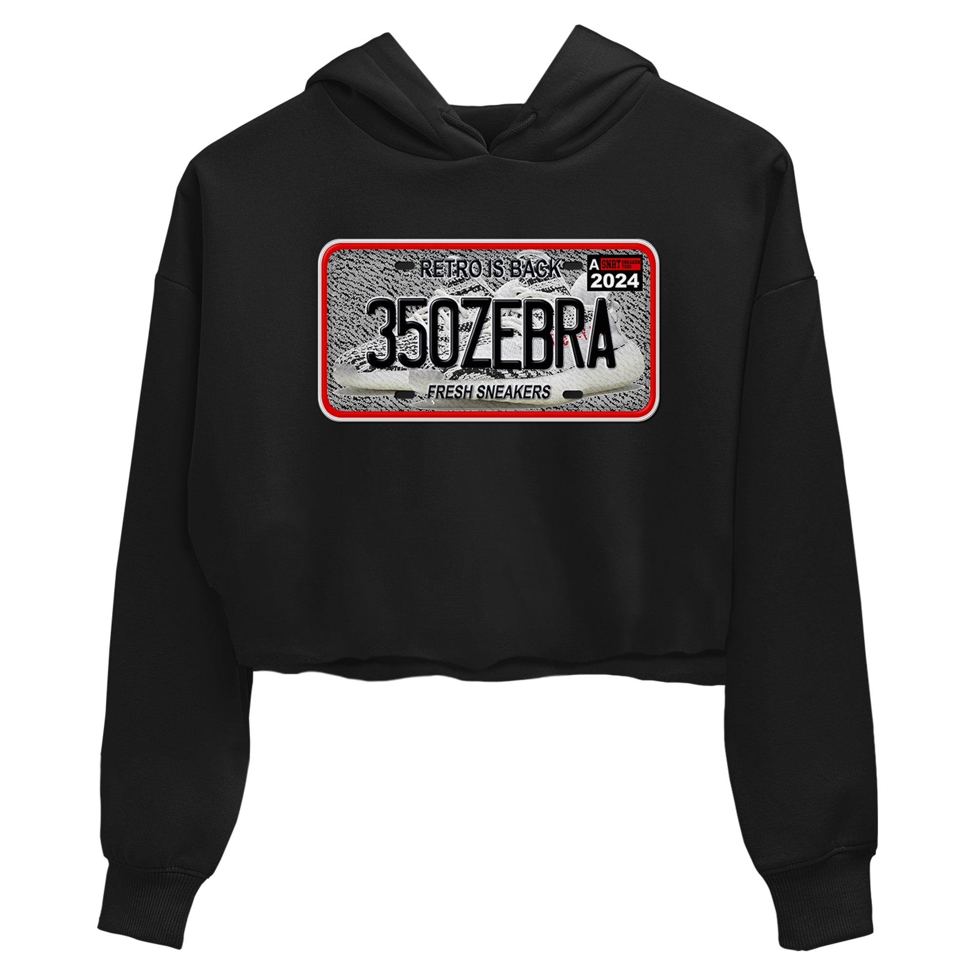 Yeezy 350 Zebra shirts to match jordans Sneaker Plate sneaker match tees Yeezy 350 Zebra match shoes to clothes Drip Gear Zone unisex cotton Black 2 crop tee
