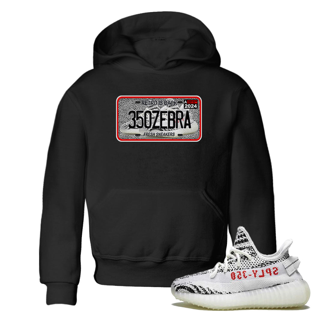 Yeezy 350 Zebra shirts to match jordans Sneaker Plate sneaker match tees Yeezy 350 Zebra match shoes to clothes Drip Gear Zone Youth Baby Black 1 tee