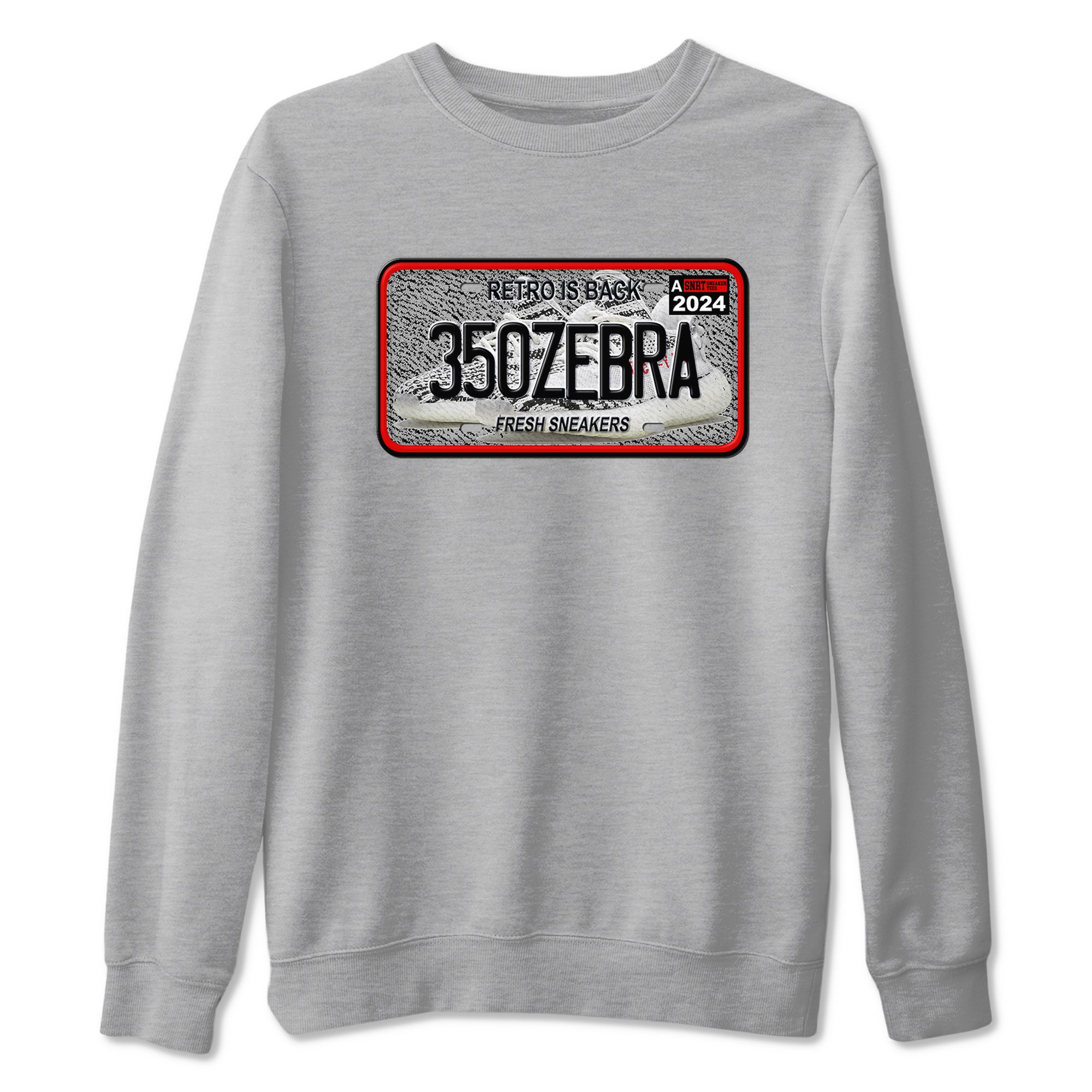 Yeezy 350 Zebra shirts to match jordans Sneaker Plate sneaker match tees Yeezy 350 Zebra match shoes to clothes Drip Gear Zone unisex cotton Heather Grey 2 shirts