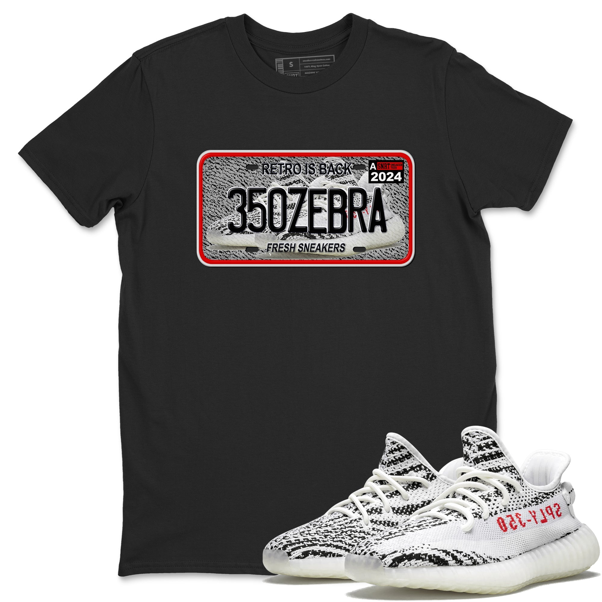 Yeezy 350 Zebra shirts to match jordans Sneaker Plate sneaker match tees Yeezy 350 Zebra match shoes to clothes Drip Gear Zone unisex cotton Black 1 shirts