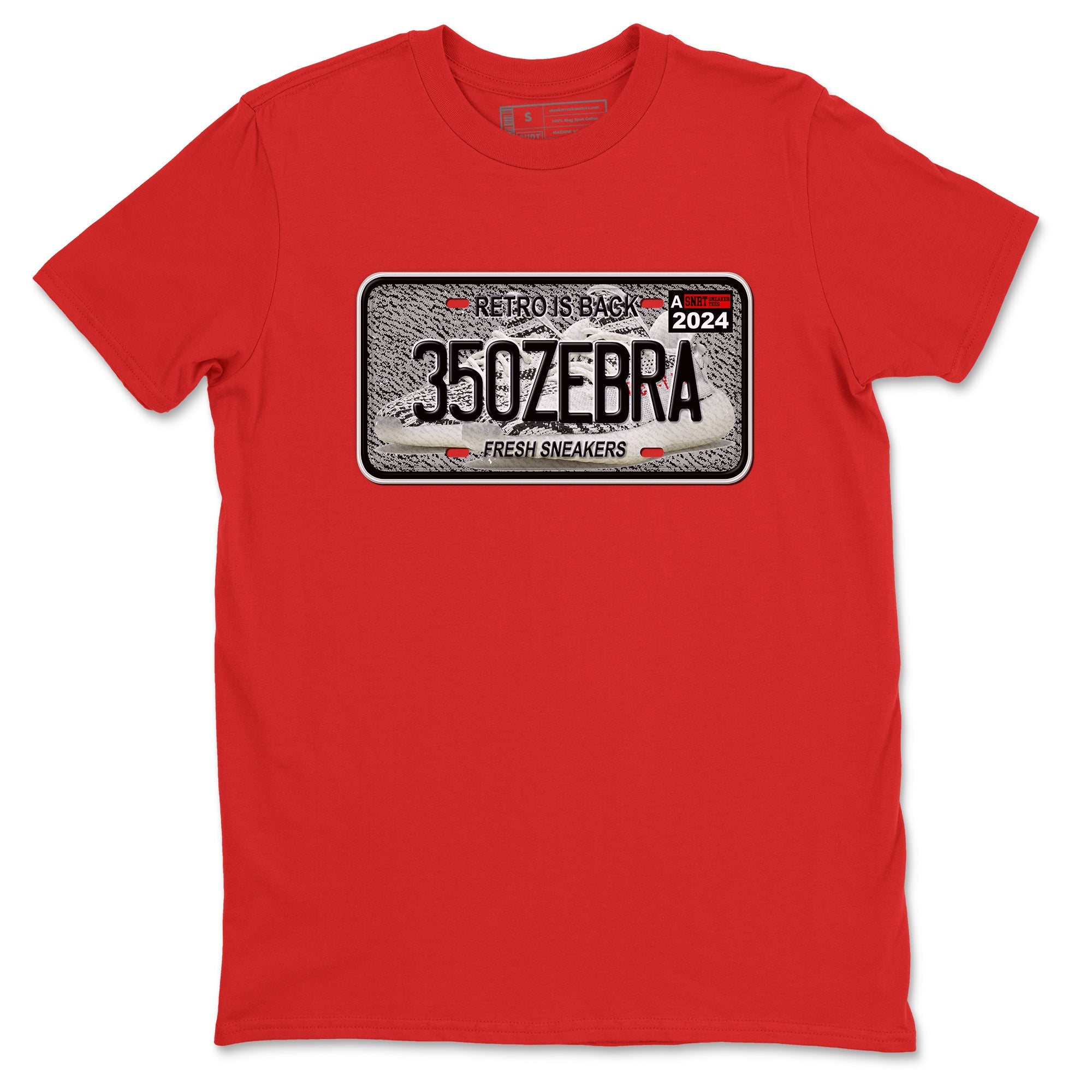 Yeezy 350 Zebra shirts to match jordans Sneaker Plate sneaker match tees Yeezy 350 Zebra match shoes to clothes Drip Gear Zone unisex cotton Red 2 shirts