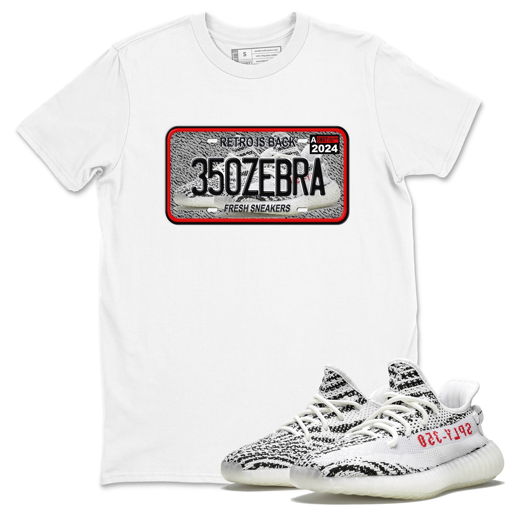 Yeezy 350 Zebra shirts to match jordans Sneaker Plate sneaker match tees Yeezy 350 Zebra match shoes to clothes Drip Gear Zone unisex cotton White 1 shirts
