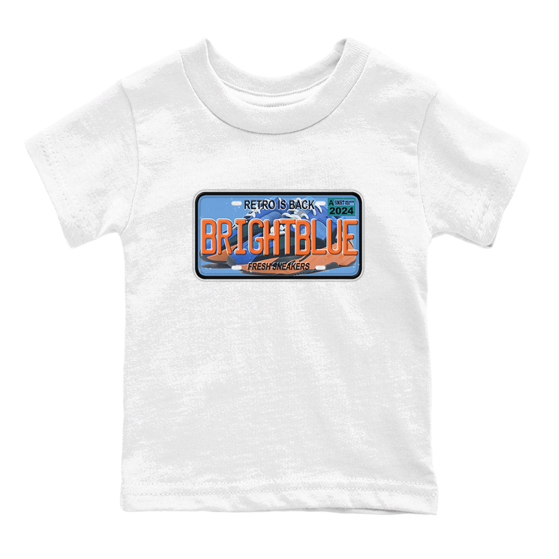 Yeezy 700 Bright Blue shirts to match jordans Sneaker Plate sneaker match tees Yeezy 700 Bright Blue match shoes to clothes Drip Gear Zone Youth Baby White 2 tee