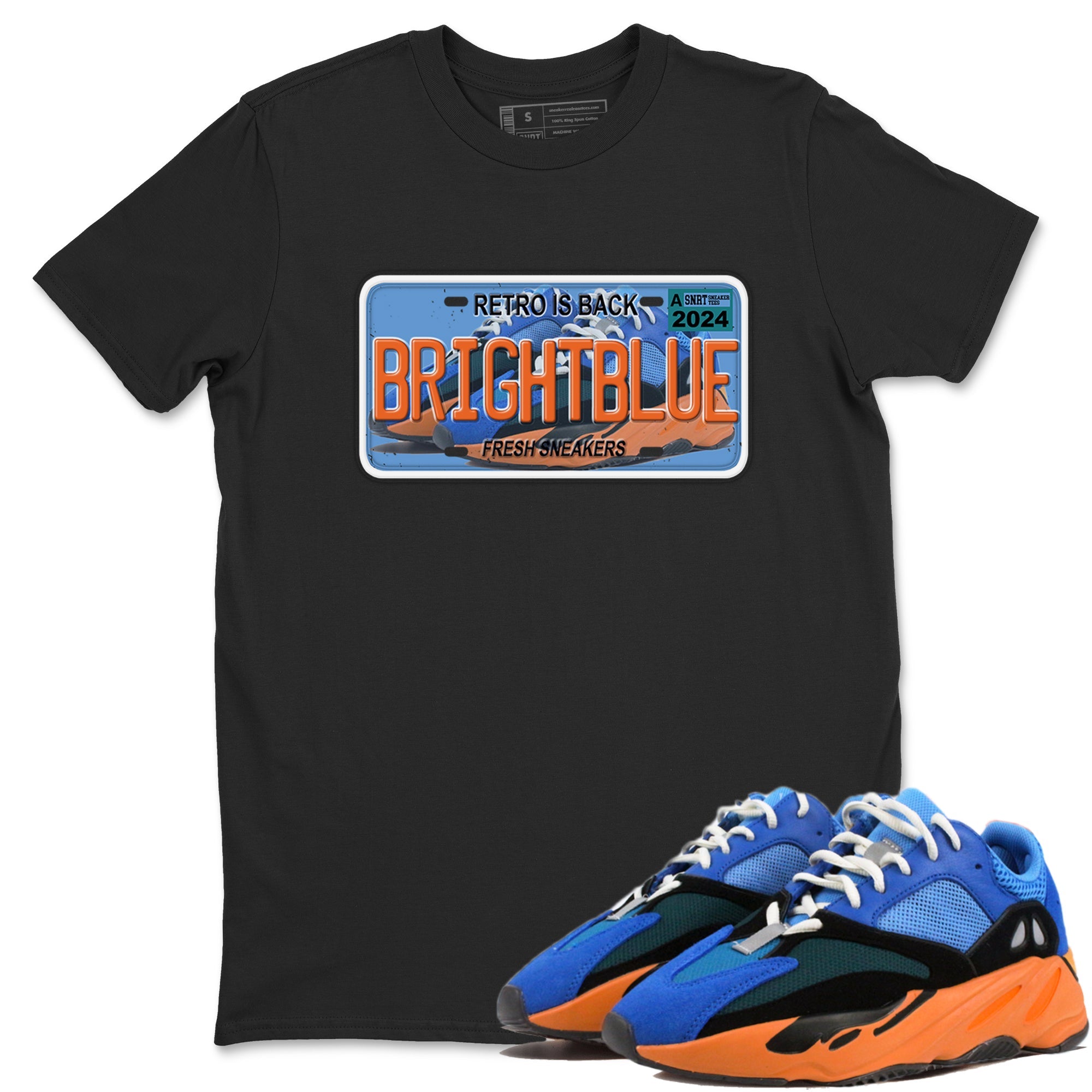 Yeezy 700 Bright Blue shirts to match jordans Sneaker Plate sneaker match tees Yeezy 700 Bright Blue match shoes to clothes Drip Gear Zone unisex cotton Black 1 shirts