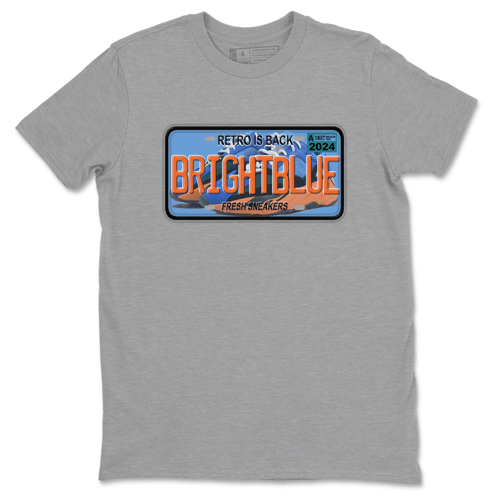 Yeezy 700 Bright Blue shirts to match jordans Sneaker Plate sneaker match tees Yeezy 700 Bright Blue match shoes to clothes Drip Gear Zone unisex cotton Heather Grey 2 shirts