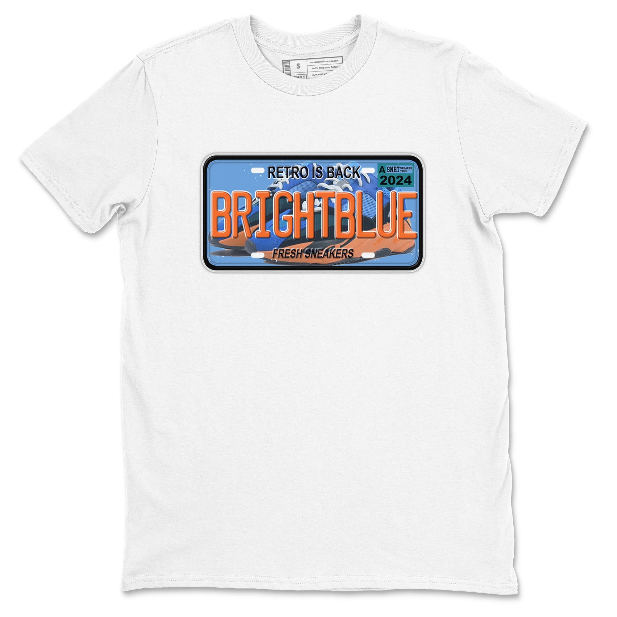 Yeezy 700 Bright Blue shirts to match jordans Sneaker Plate sneaker match tees Yeezy 700 Bright Blue match shoes to clothes Drip Gear Zone unisex cotton White 2 shirts