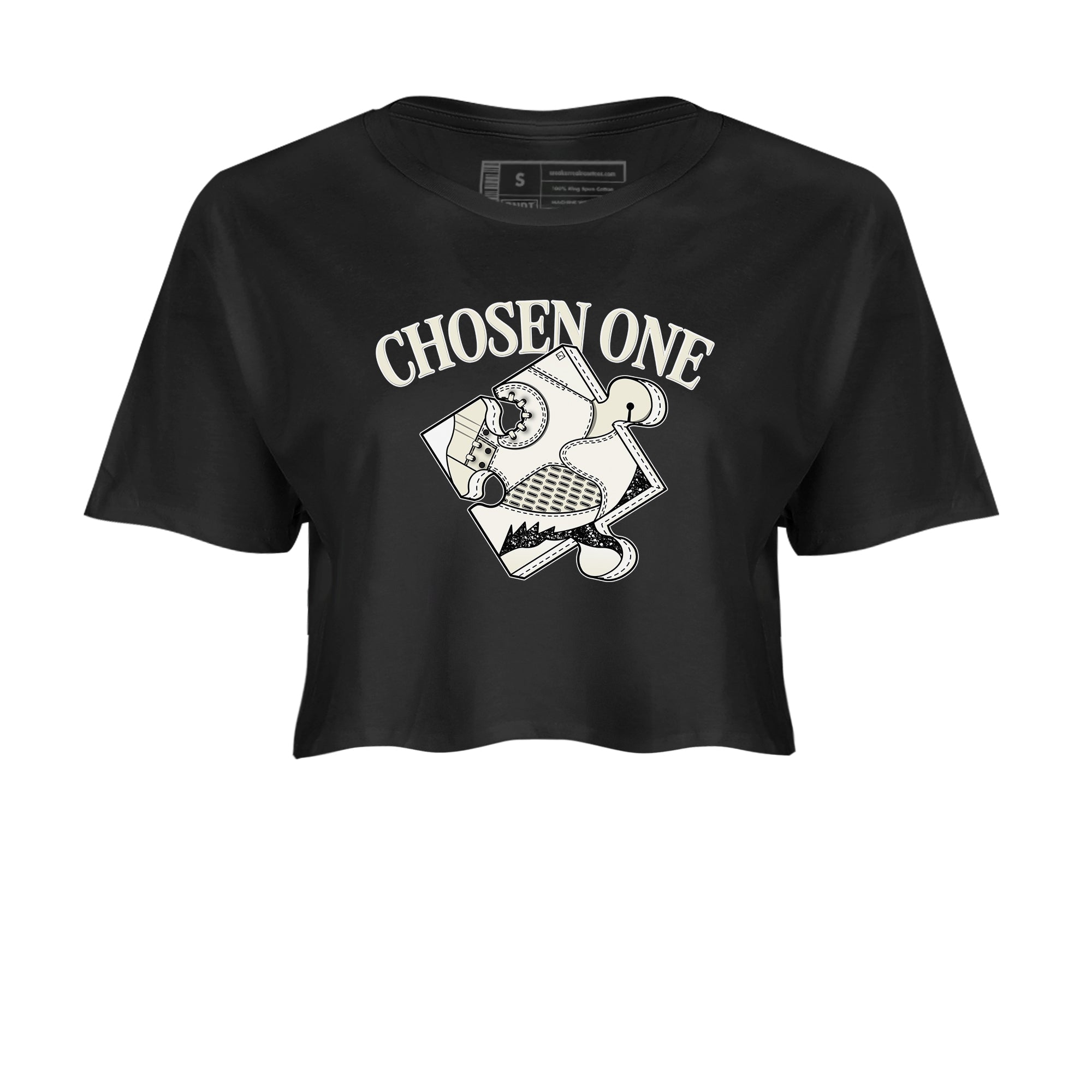 5s Sail shirt to match jordans Sneaker Puzzle sneaker tees Air Jordan 5 Sail Drip Gear Zone Black 2 crop length shirt