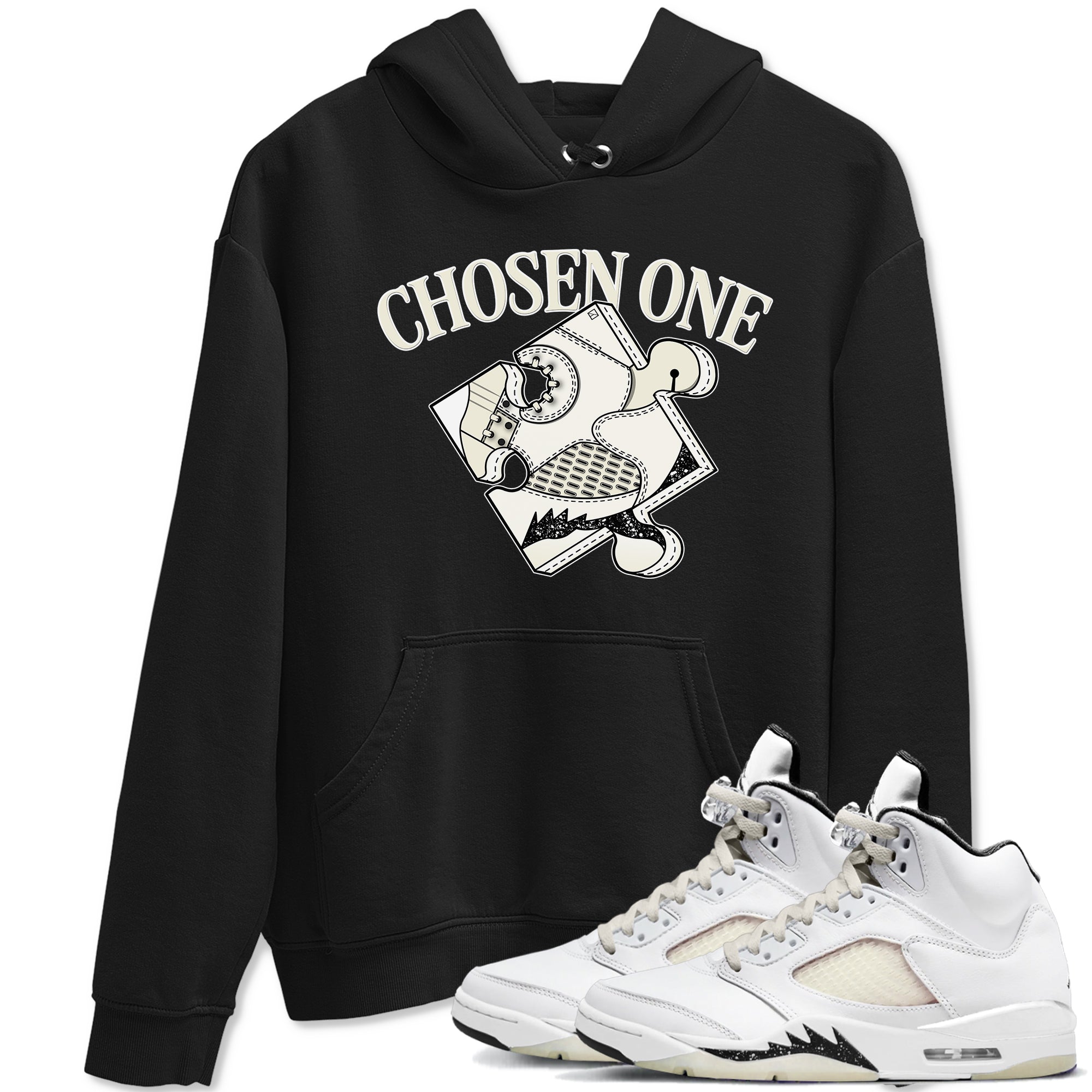 5s Sail shirt to match jordans Sneaker Puzzle sneaker tees Air Jordan 5 Sail Drip Gear Zone unisex cotton Black 1 crew neck shirt