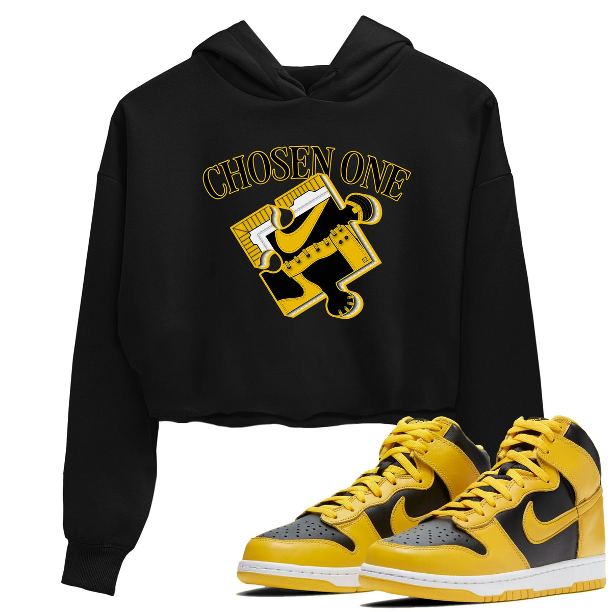 Dunk High Wu Tang shirts to match jordans Sneaker Puzzle sneaker match tees Dunk High Wu Tang match shoes to clothes Drip Gear Zone unisex cotton Black 1 crop tee