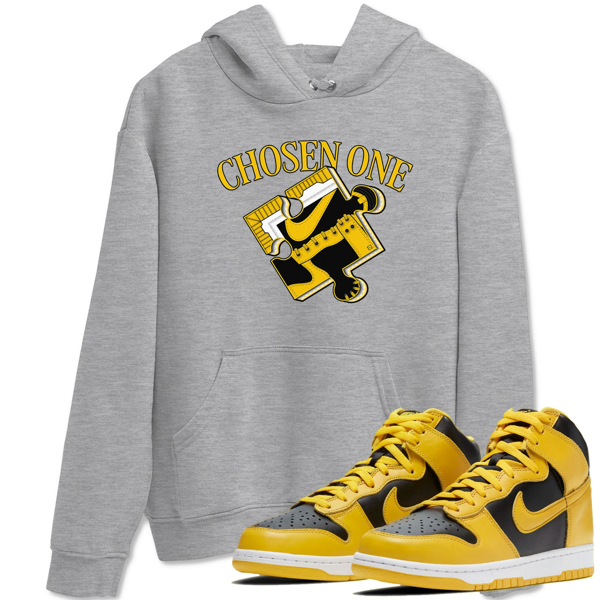 Dunk High Wu Tang shirts to match jordans Sneaker Puzzle sneaker match tees Dunk High Wu Tang match shoes to clothes Drip Gear Zone unisex cotton Heather Grey 1 shirts