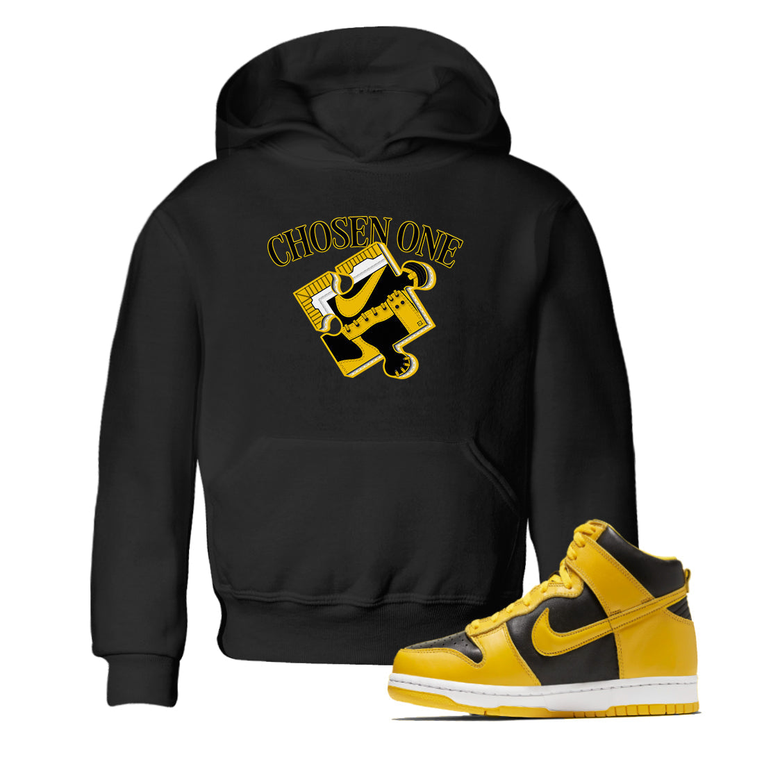 Dunk High Wu Tang shirts to match jordans Sneaker Puzzle sneaker match tees Dunk High Wu Tang match shoes to clothes Drip Gear Zone Youth Baby Black 1 tee
