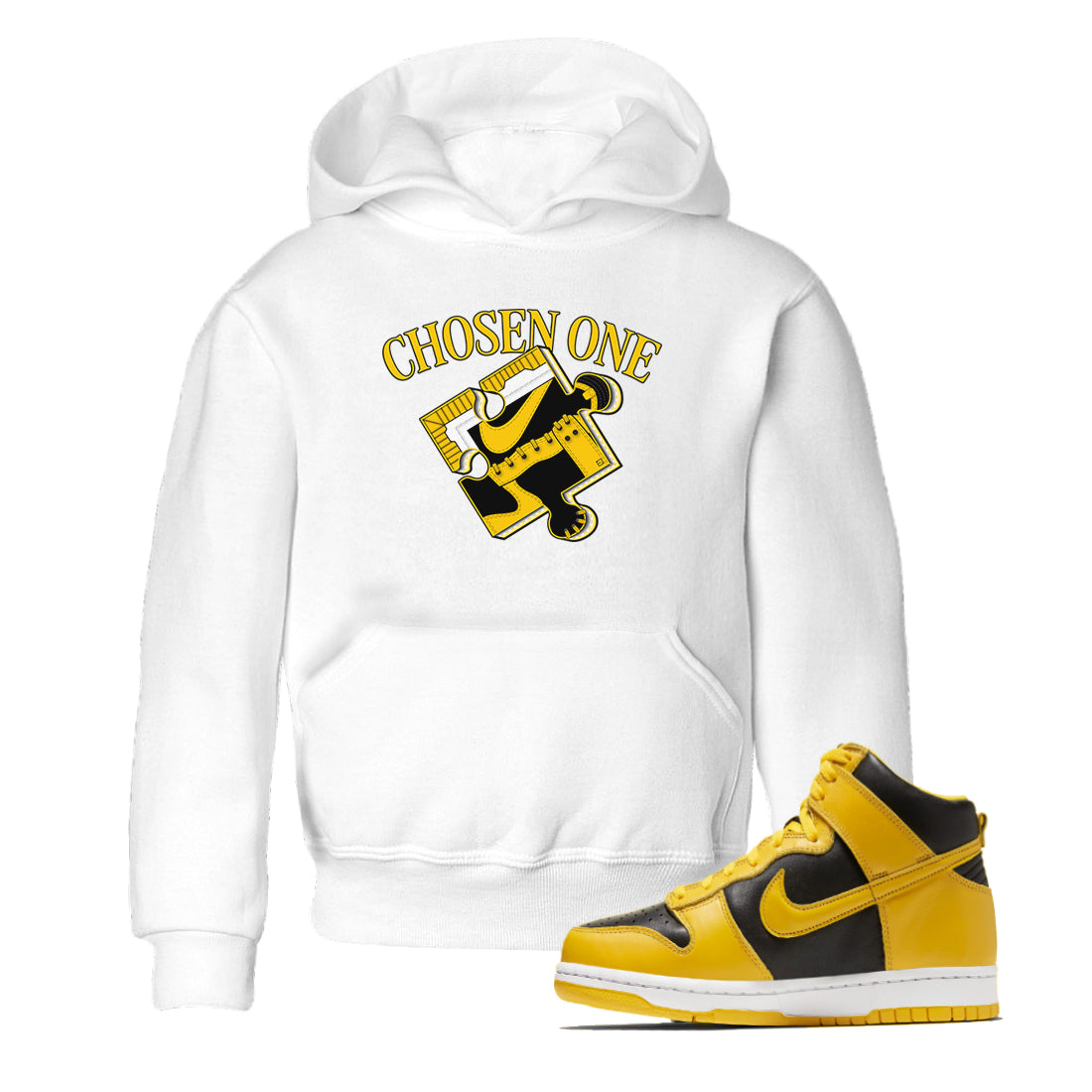 Dunk High Wu Tang shirts to match jordans Sneaker Puzzle sneaker match tees Dunk High Wu Tang match shoes to clothes Drip Gear Zone Youth Baby White 1 tee