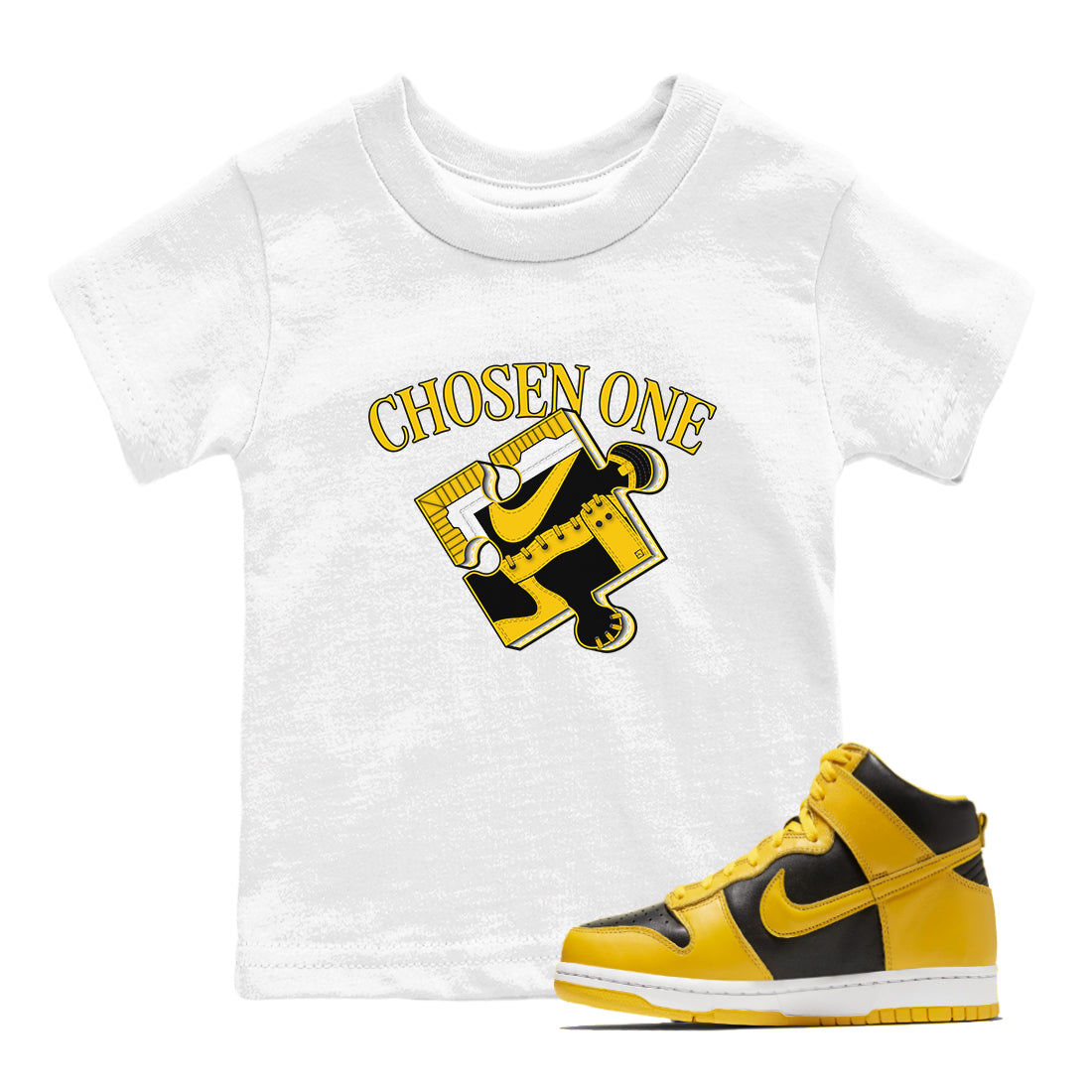 Dunk High Wu Tang shirts to match jordans Sneaker Puzzle sneaker match tees Dunk High Wu Tang match shoes to clothes Drip Gear Zone Youth Baby White 1 tee