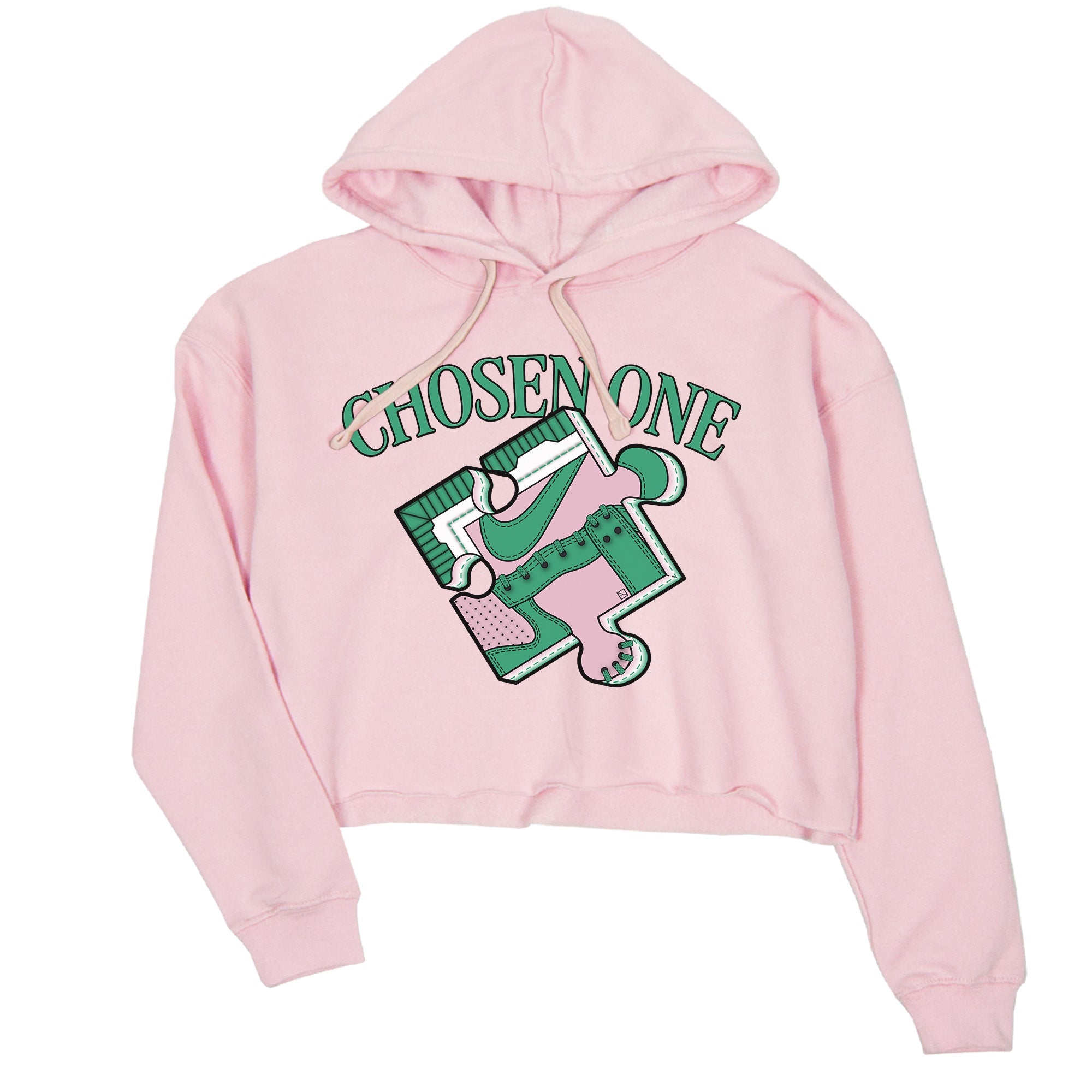 Dunk Medium Soft Pink Malachite shirt to match jordans Sneaker Puzzle sneaker tees Dunk Medium Soft Pink Malachite Drip Gear Zone Pink 2 crop length shirt