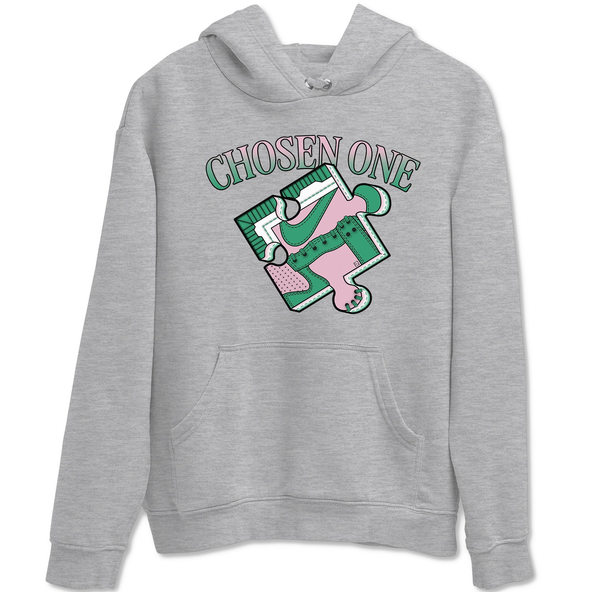 Dunk Medium Soft Pink Malachite shirt to match jordans Sneaker Puzzle sneaker tees Dunk Medium Soft Pink Malachite Drip Gear Zone unisex cotton Heather Grey 2 crew neck shirt