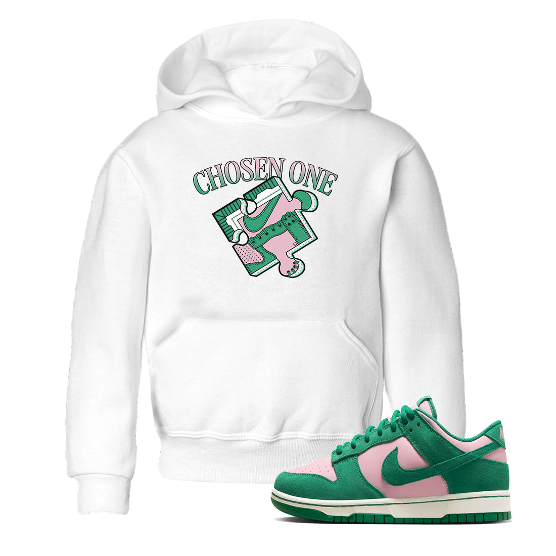 Dunk Medium Soft Pink Malachite shirt to match jordans Sneaker Puzzle sneaker tees Dunk Medium Soft Pink Malachite Drip Gear Zone baby toddler White 1 cotton Shirt
