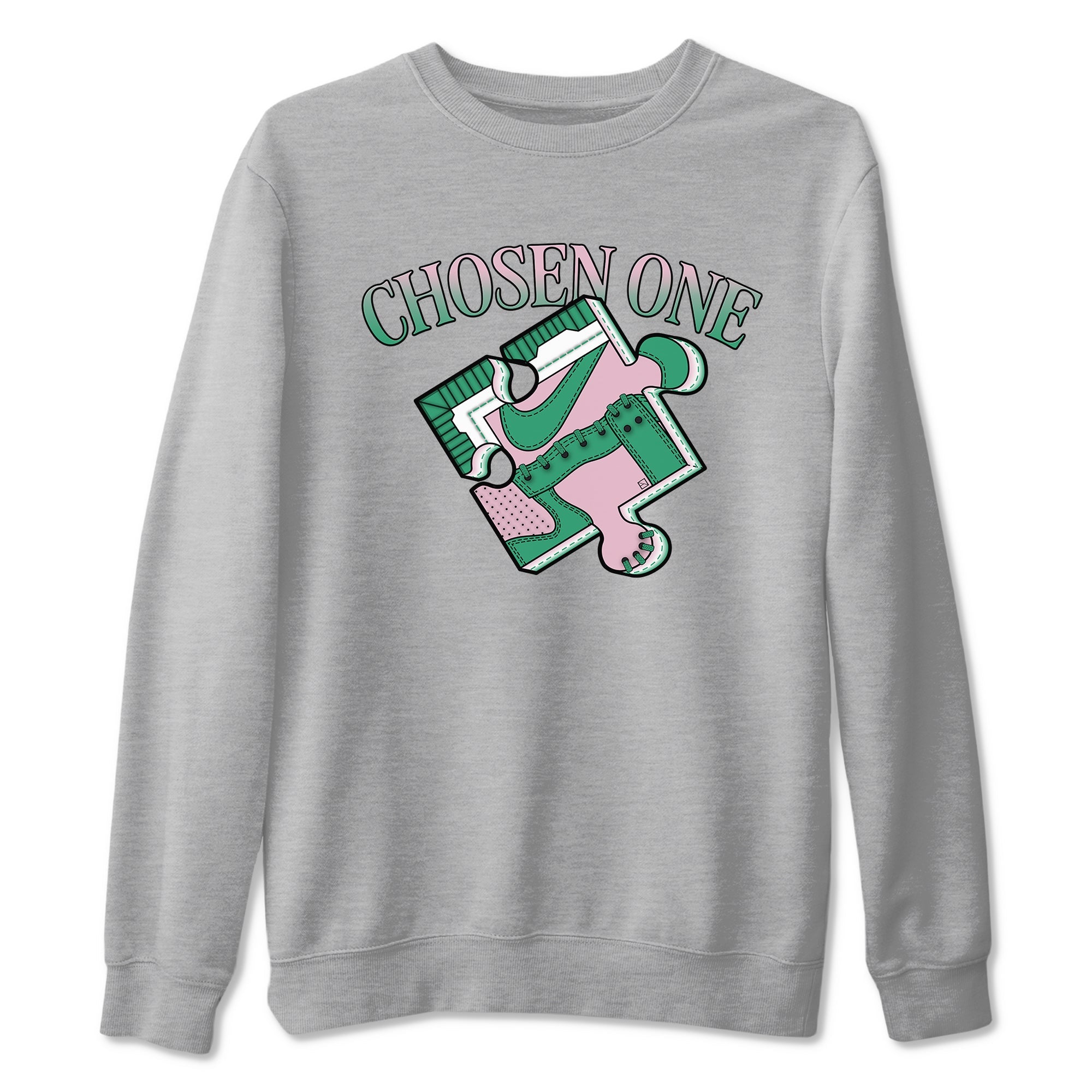 Dunk Medium Soft Pink Malachite shirt to match jordans Sneaker Puzzle sneaker tees Dunk Medium Soft Pink Malachite Drip Gear Zone unisex cotton Heather Grey 2 crew neck shirt