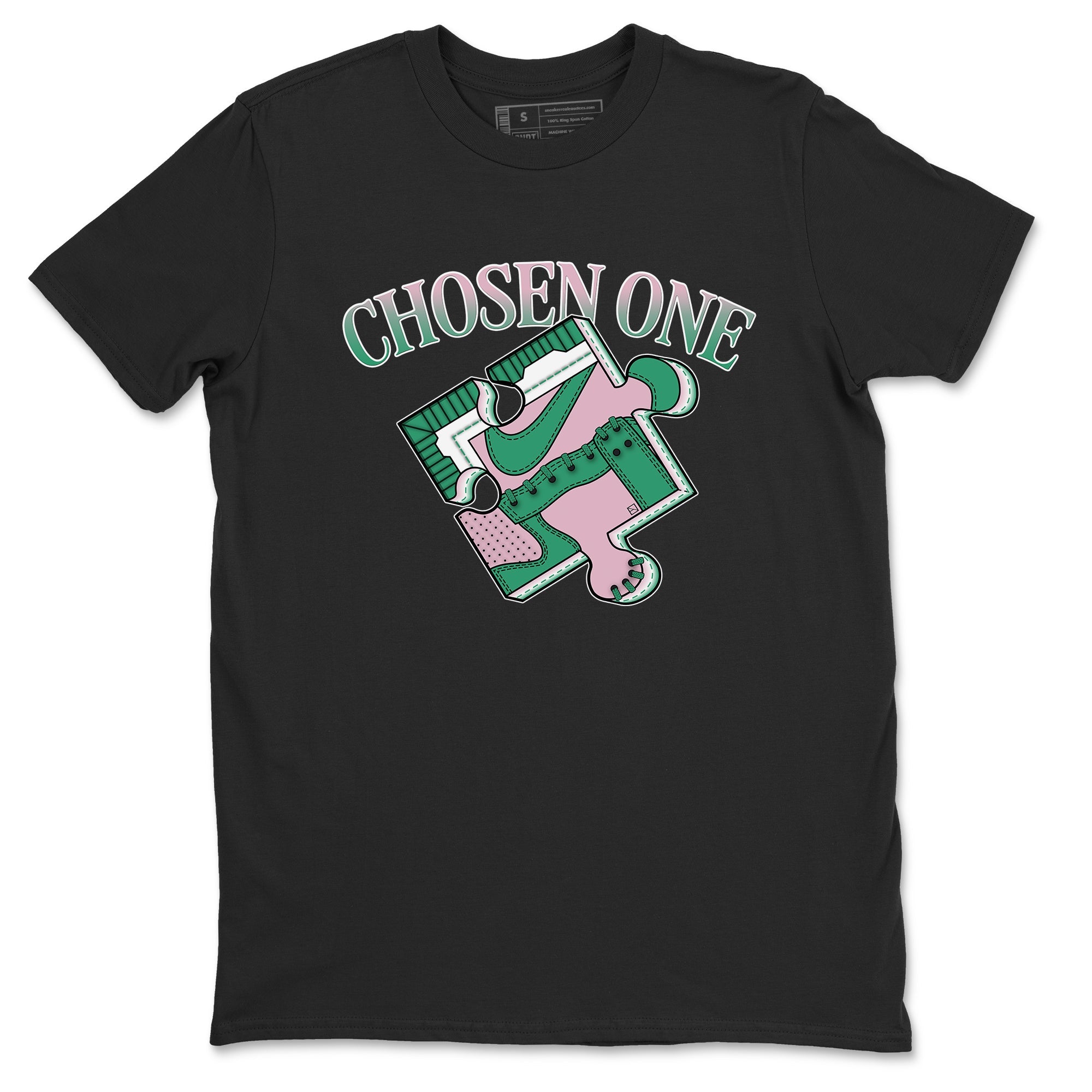 Dunk Medium Soft Pink Malachite shirt to match jordans Sneaker Puzzle sneaker tees Dunk Medium Soft Pink Malachite Drip Gear Zone unisex cotton Black 2 crew neck shirt