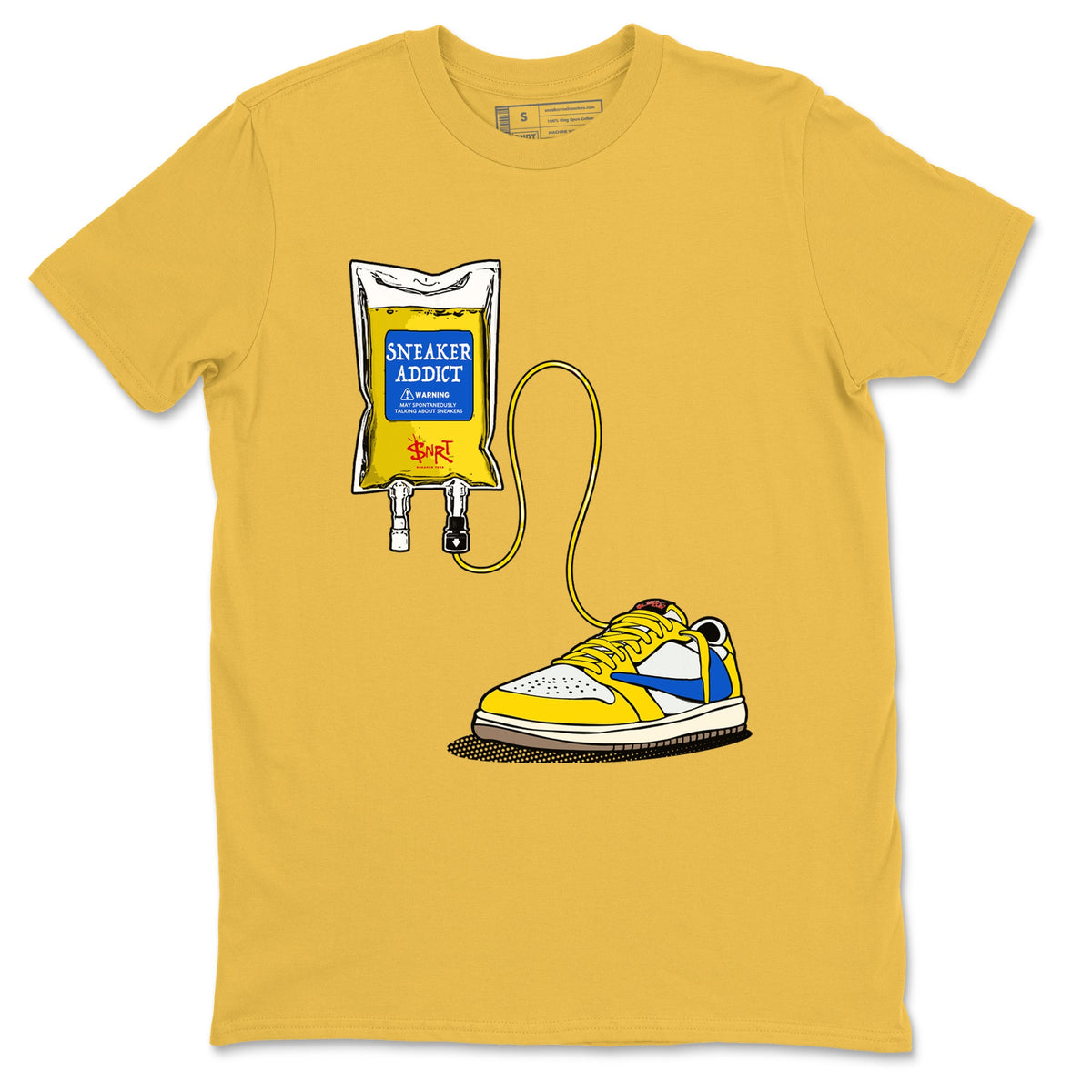 1s Travis Scott Canary shirts to match jordans Sneaker Therapy sneaker match tees Air Jordan 1 Travis Scott Canary Drip Gear Zone unisex cotton Daisy 2 crew neck shirts