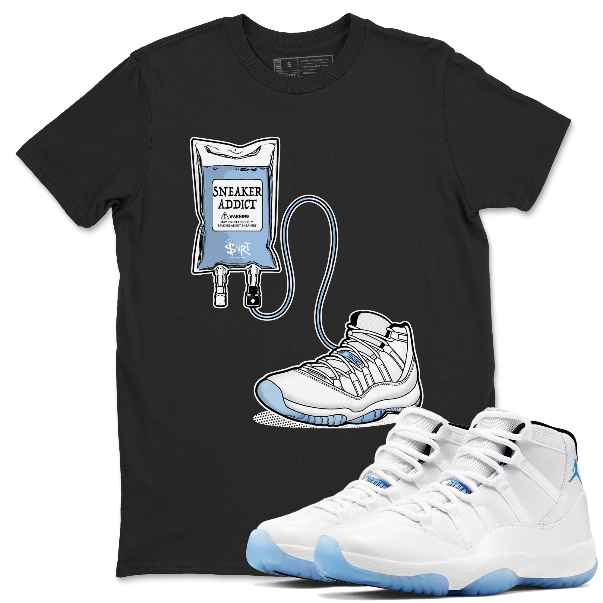 11s Columbia shirts to match jordans Sneaker Therapy sneaker match tees Air Jordan 11 Columbia Drip Gear Zone unisex cotton Black 1 crew neck shirts