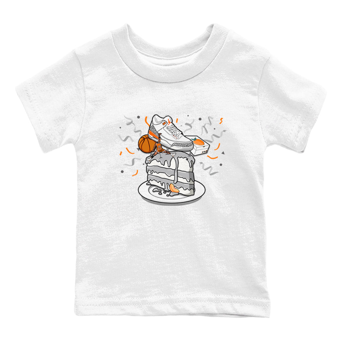 3s Georgia Peach shirt to match jordans Sneaker Topper sneaker tees Air Jordan 3 Georgia Peach Drip Gear Zone baby toddler White 2 cotton Shirt
