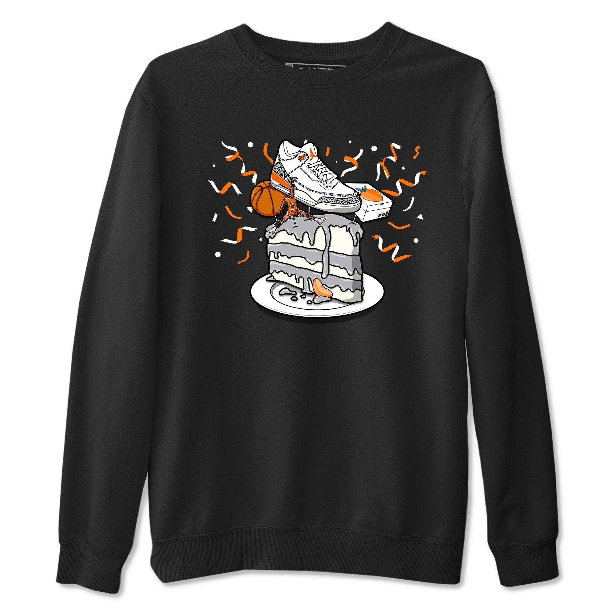 3s Georgia Peach shirt to match jordans Sneaker Topper sneaker tees Air Jordan 3 Georgia Peach Drip Gear Zone unisex cotton Black 2 crew neck shirt