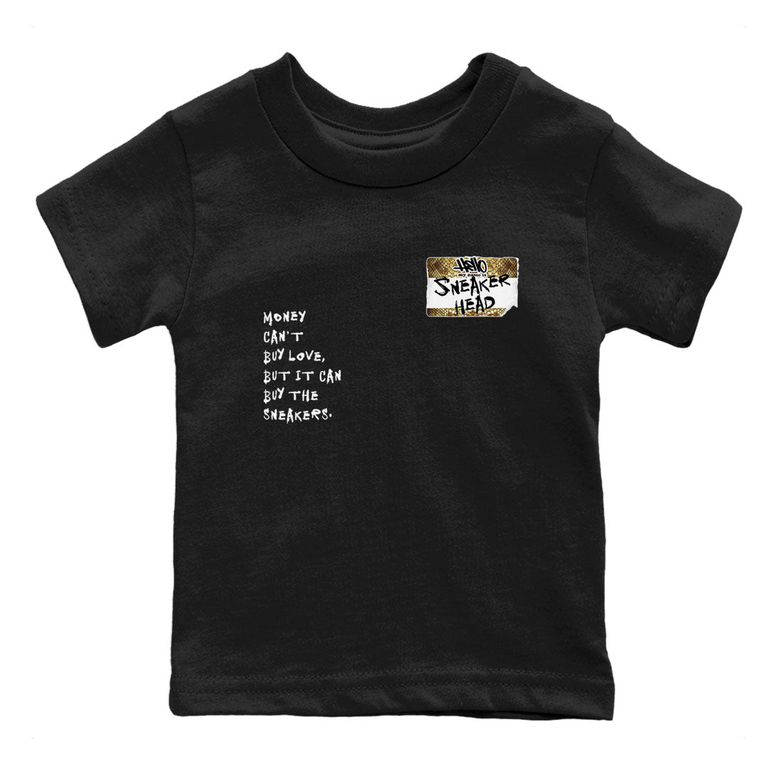 Air Force 1 Ivory Snake shirt to match jordans Sneakerhead Badge sneaker tees Air Force 1 Ivory Snake Drip Gear Zone baby toddler Black 2 cotton Shirt
