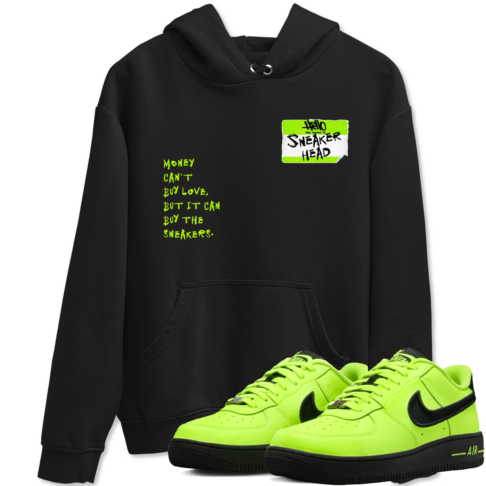 AF1 Volt shirts to match jordans Sneakerhead Badge sneaker match tees Air Force 1 Volt match shoes to clothes Drip Gear Zone unisex cotton Black 1 shirts