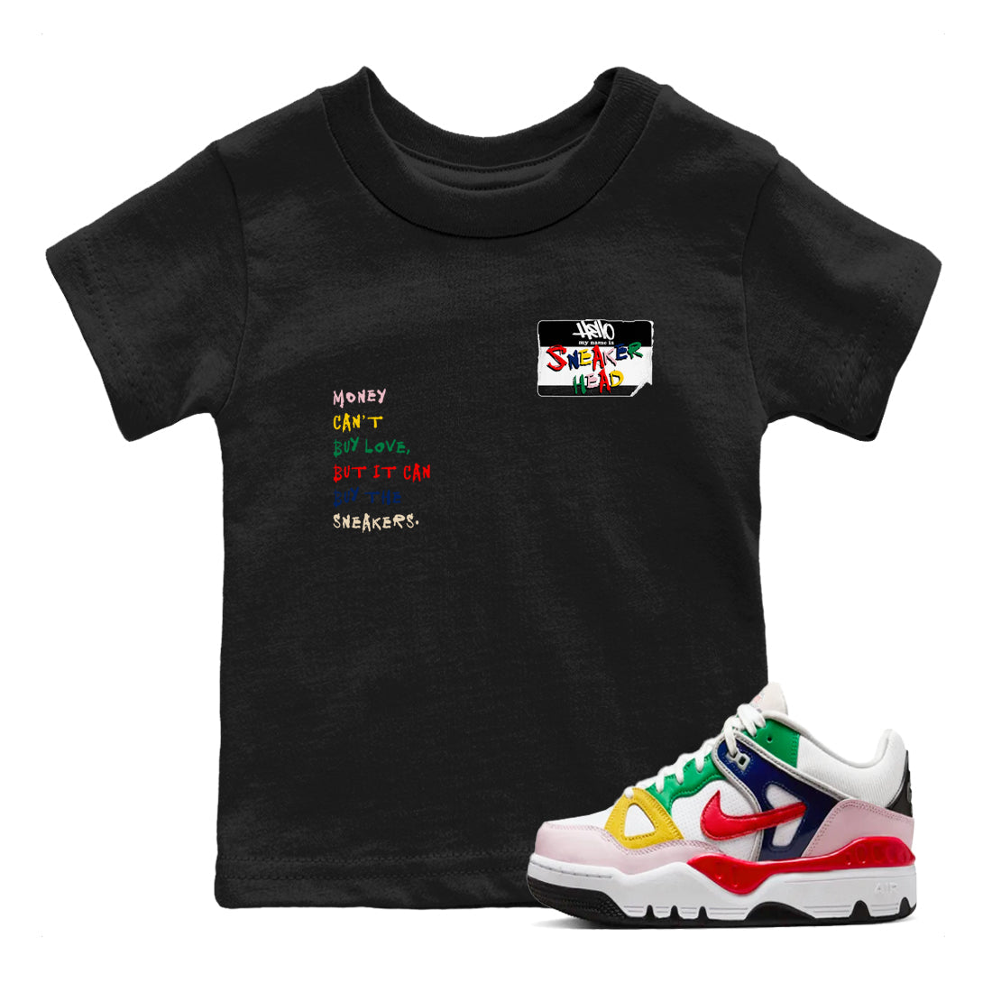 AF 3 Nigo shirtsto match jordans Sneakerhead Badge sneaker match tees Air Force 3 Low x Nigo Blue Void and Tour Yellow match shoes to clothes Drip Gear Zone Youth Baby Black 1 tee